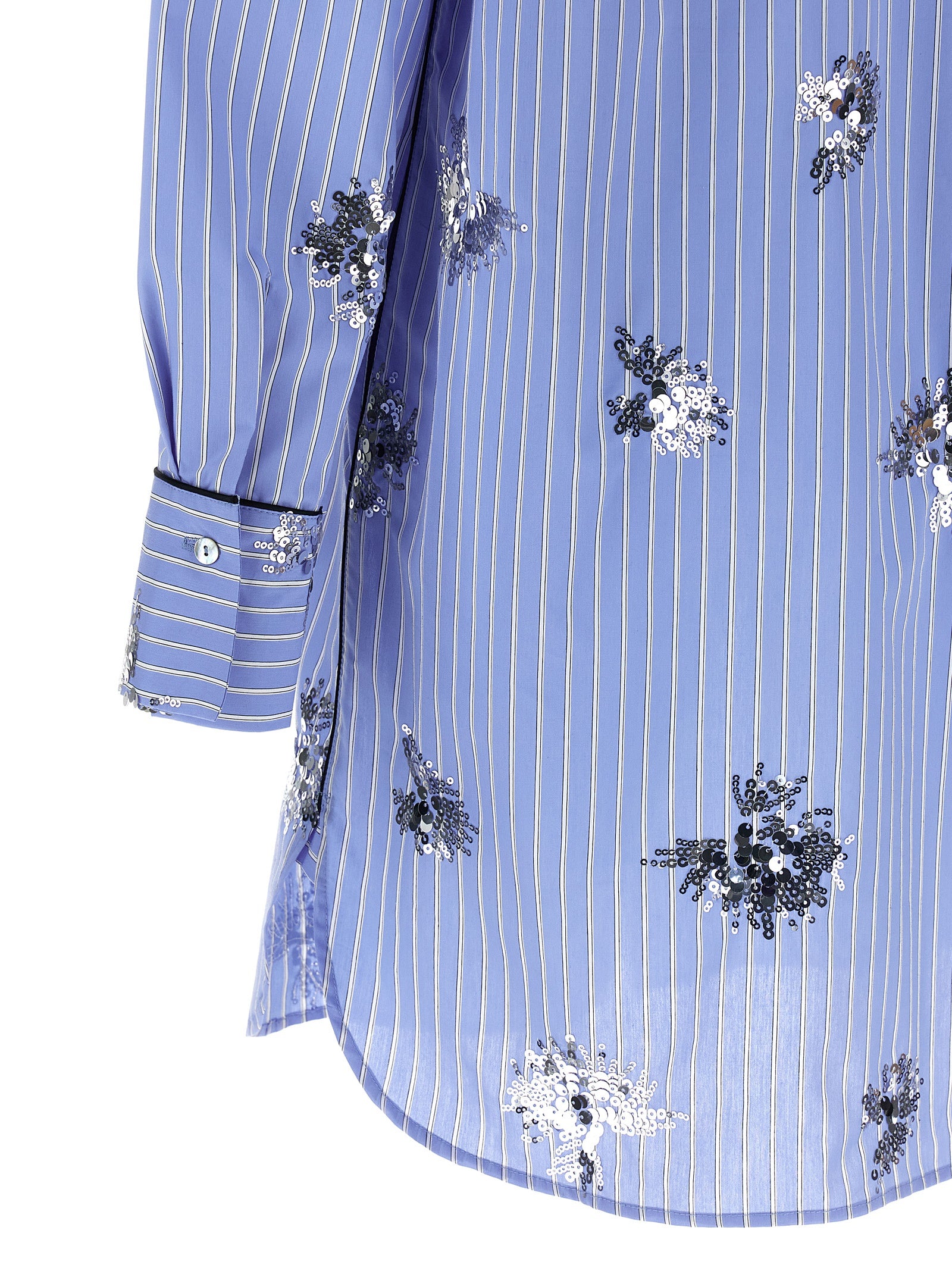LE TWINS Blue Cotton Short Women's Dress
