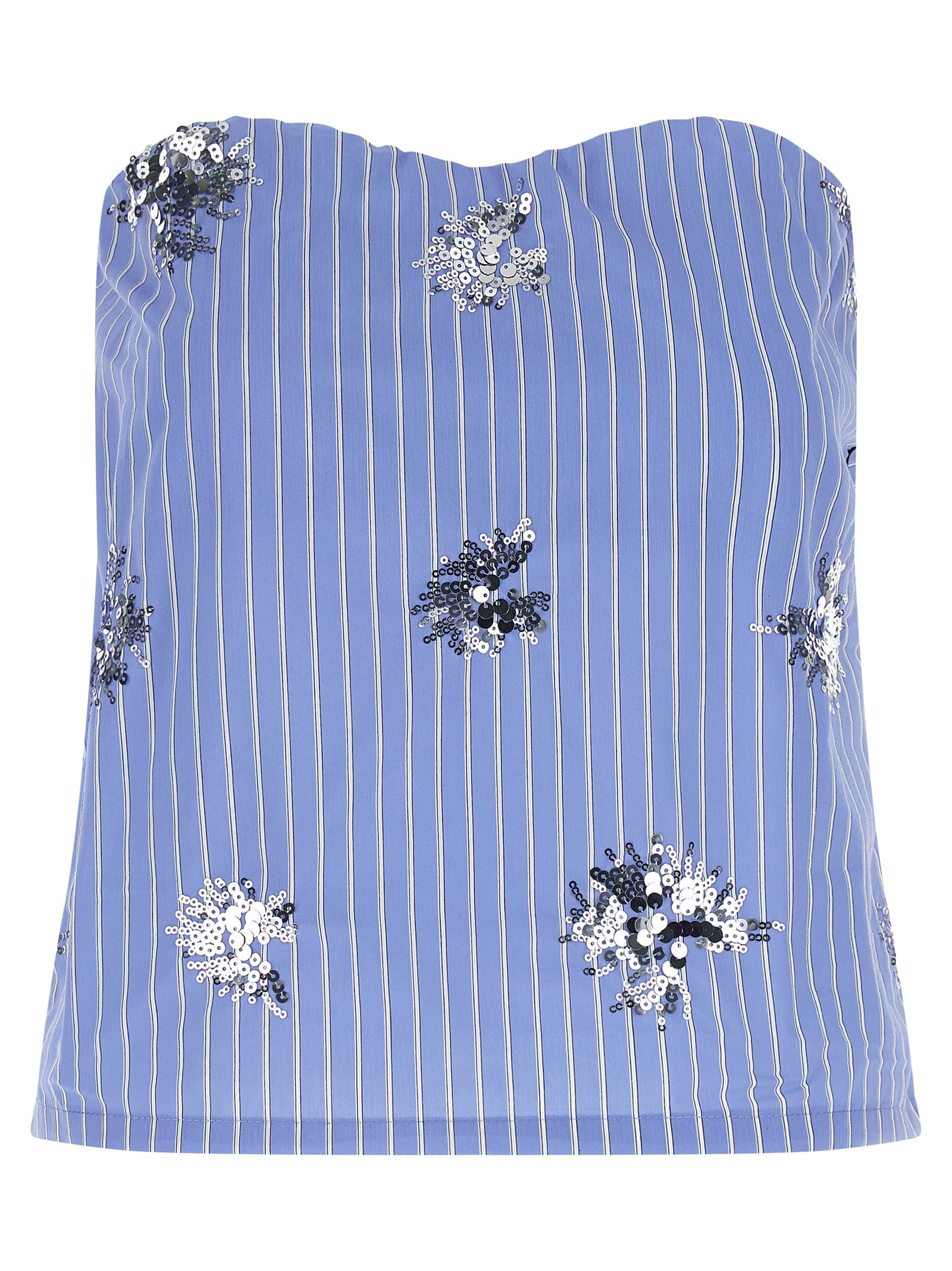 LE TWINS Blue Cotton Women's T-Shirt