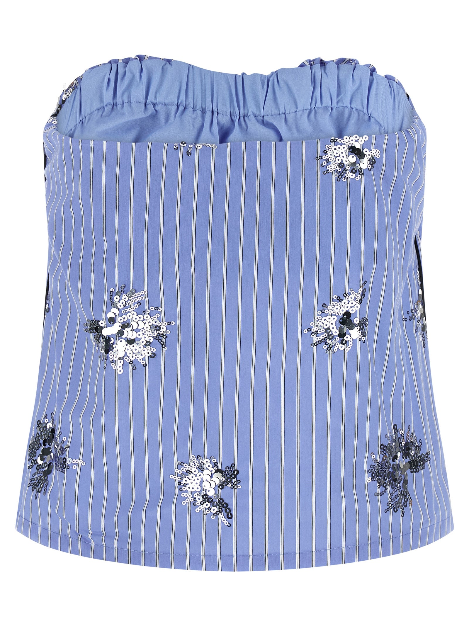 LE TWINS Blue Cotton Women's T-Shirt