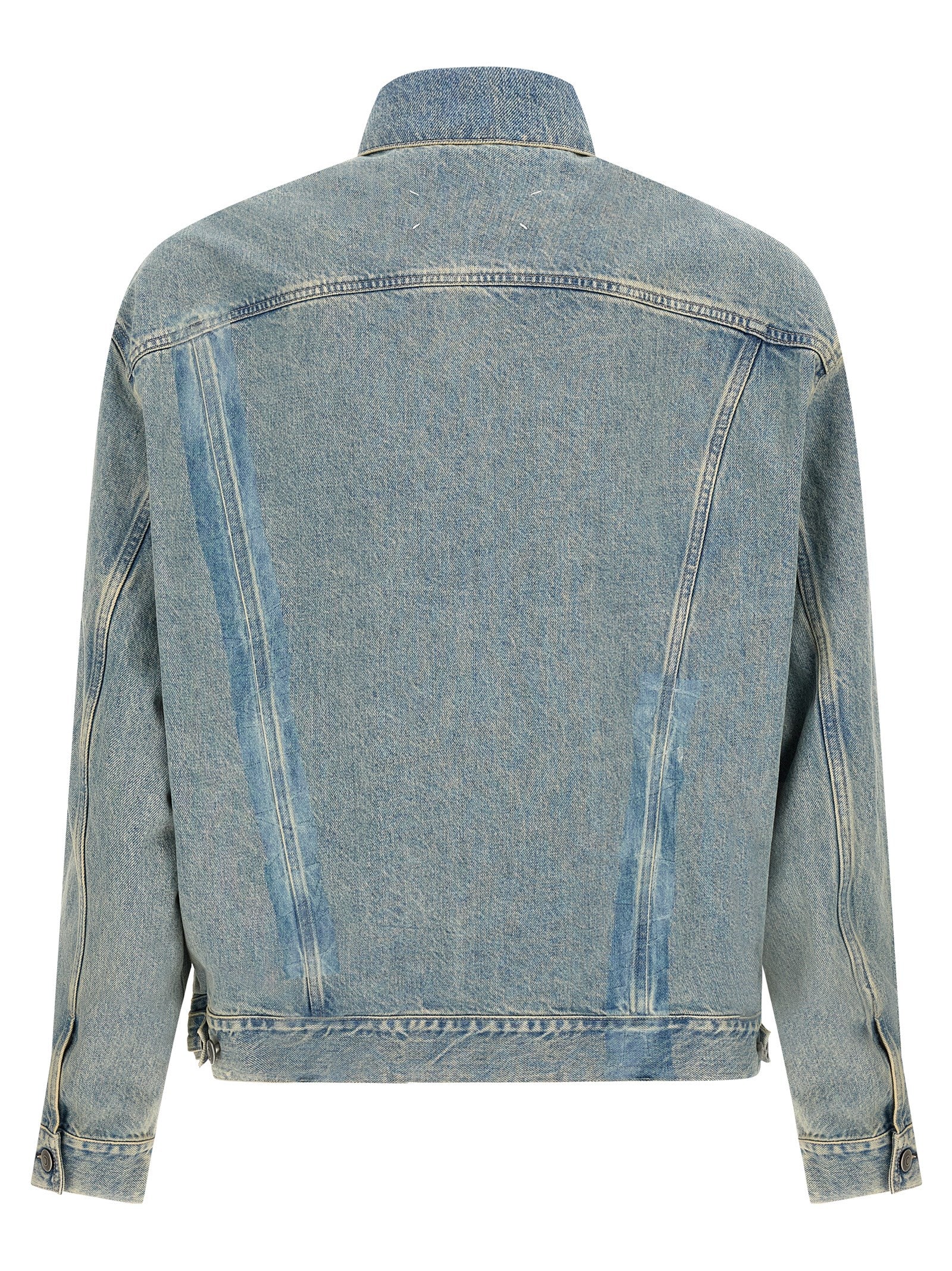 Maison Margiela Blue Cotton Denim Men's Jacket