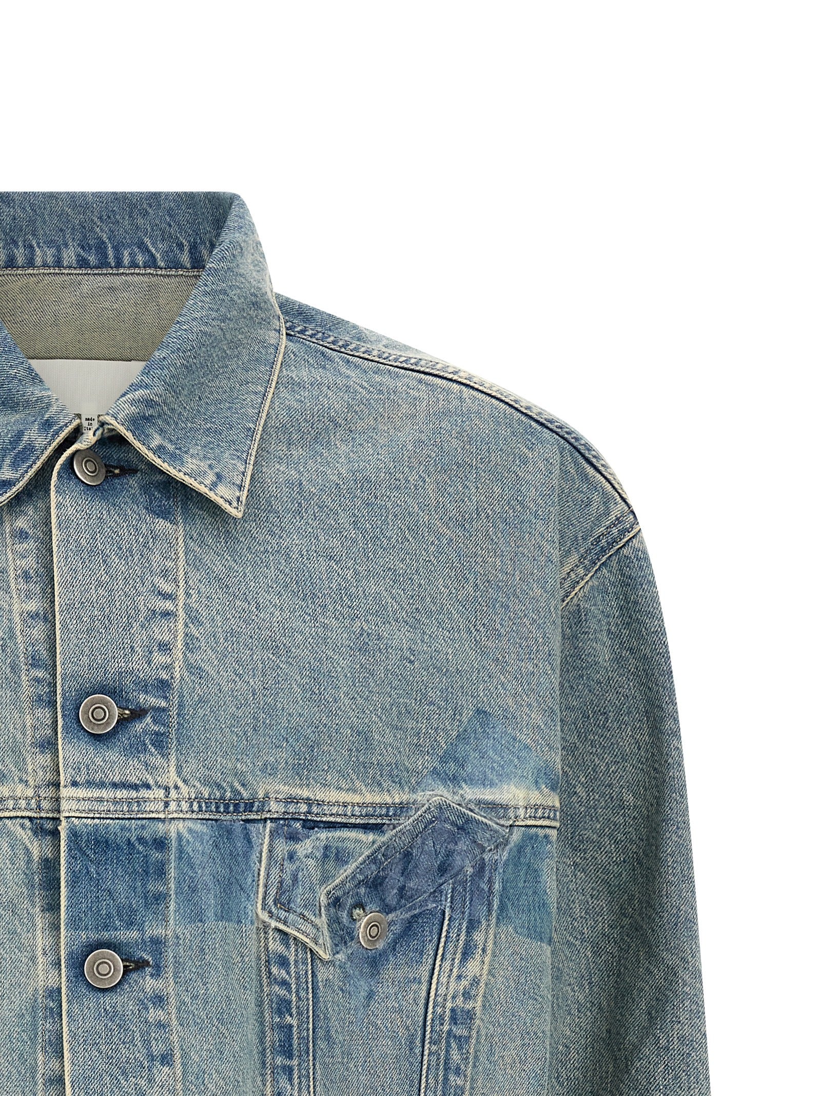 Maison Margiela Blue Cotton Denim Men's Jacket