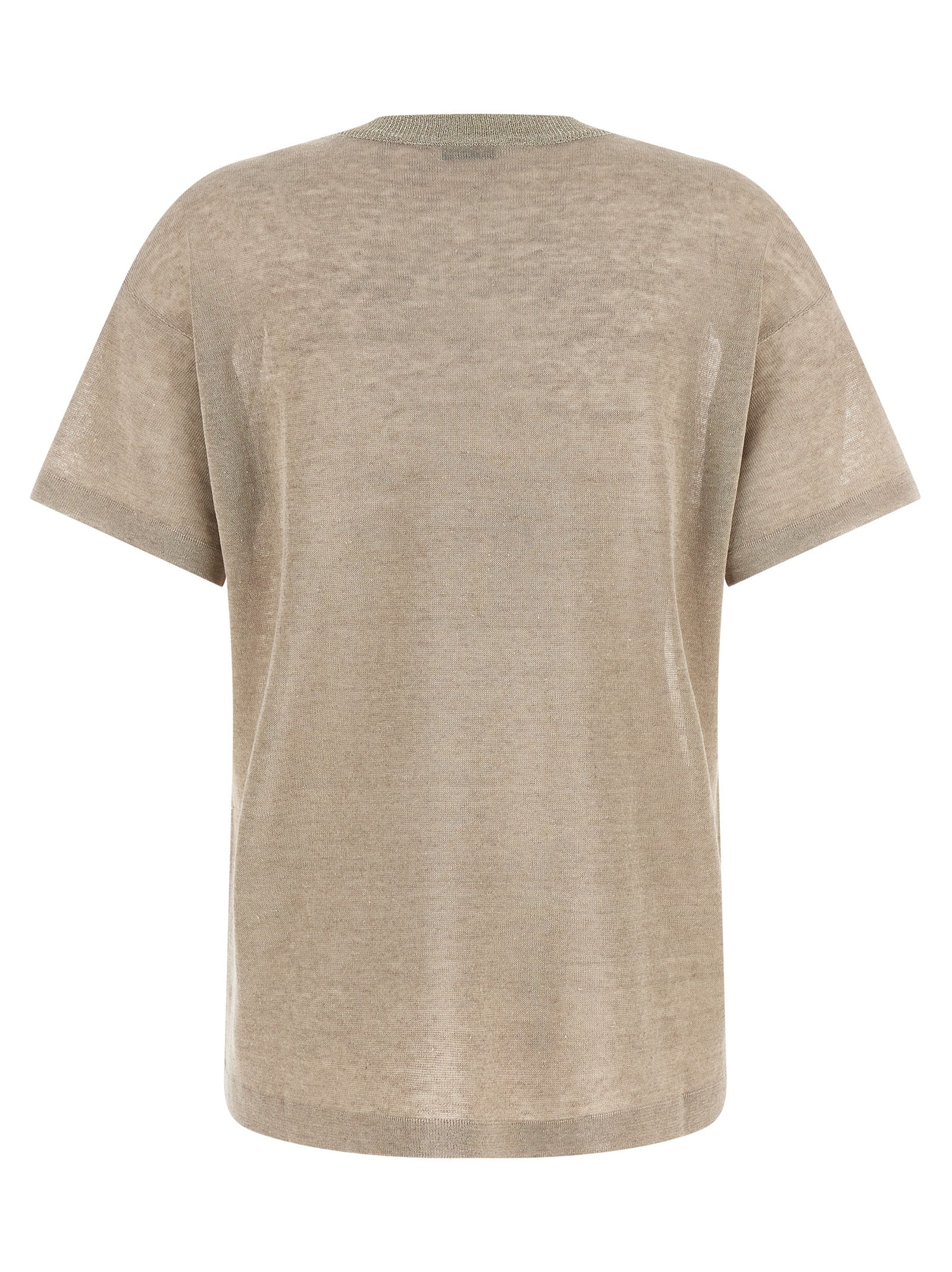 Brunello Cucinelli Beige Linen Women's Cardigan