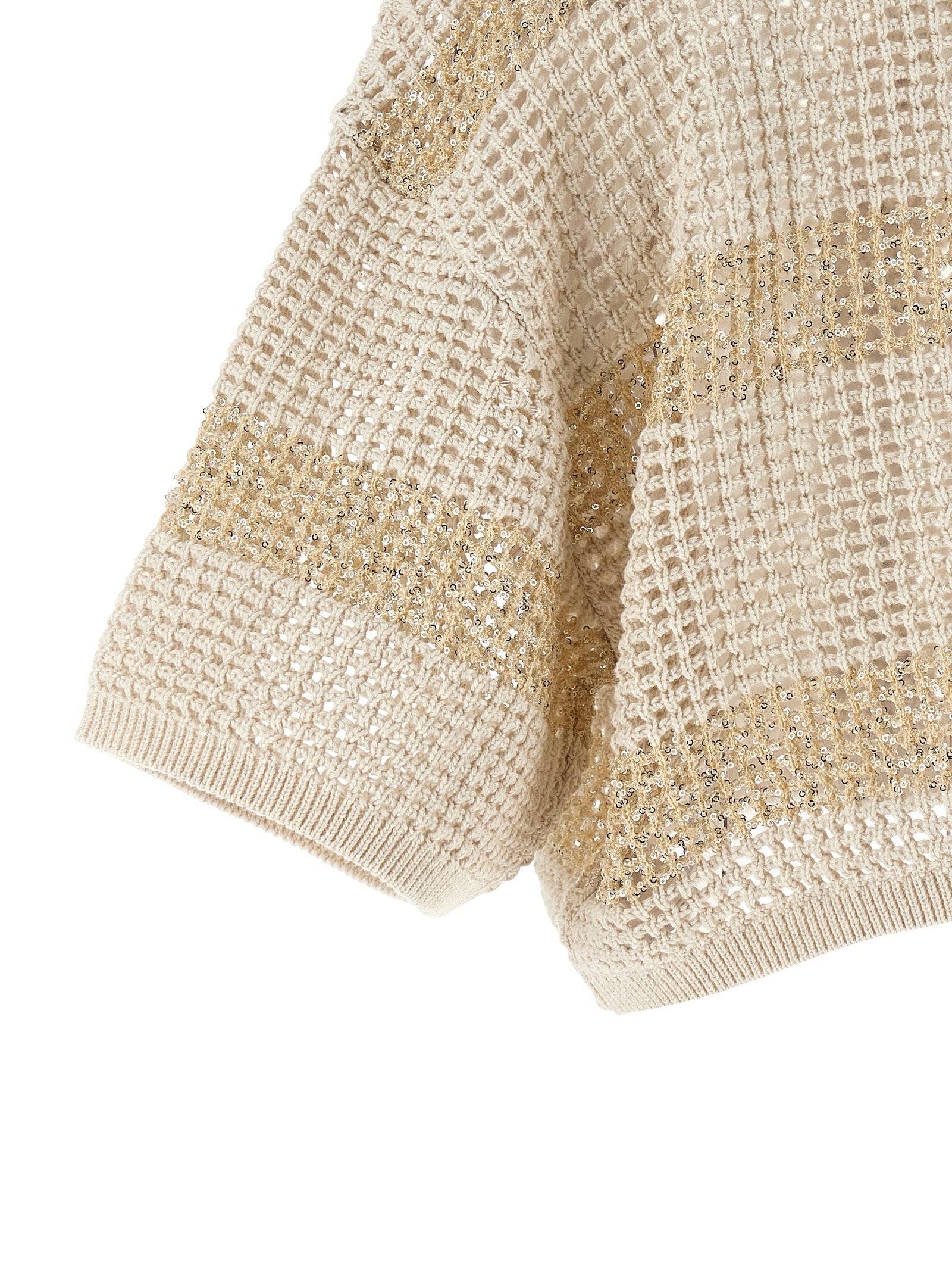 Brunello Cucinelli Beige Cotton Women's Cardigan