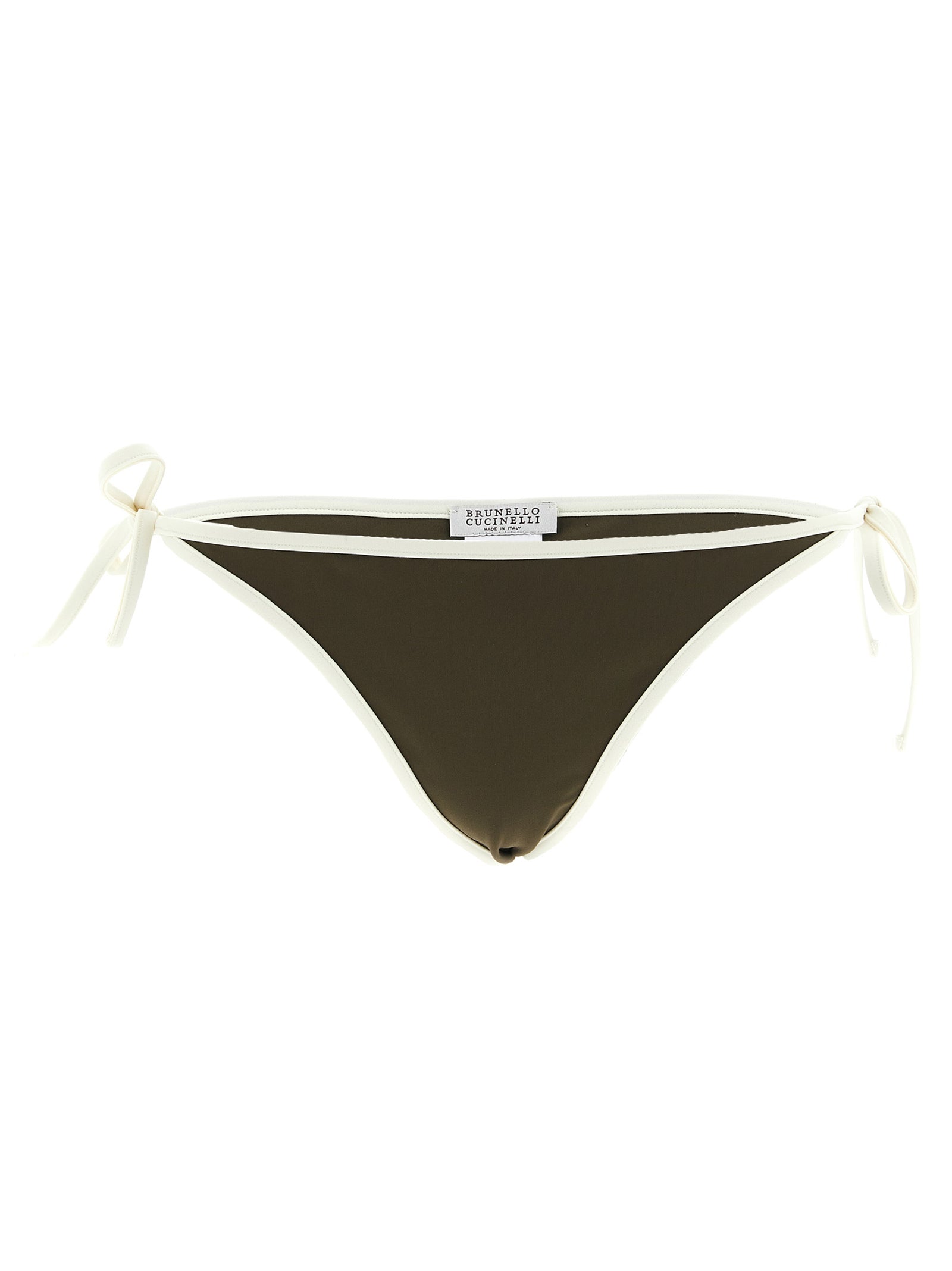 Brunello Cucinelli Bicolor Polyamide Swim Women's Briefs