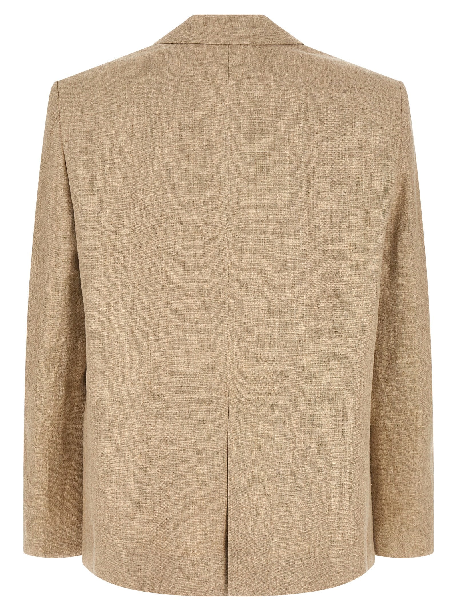 SÉFR Beige Linen Men's Blazer