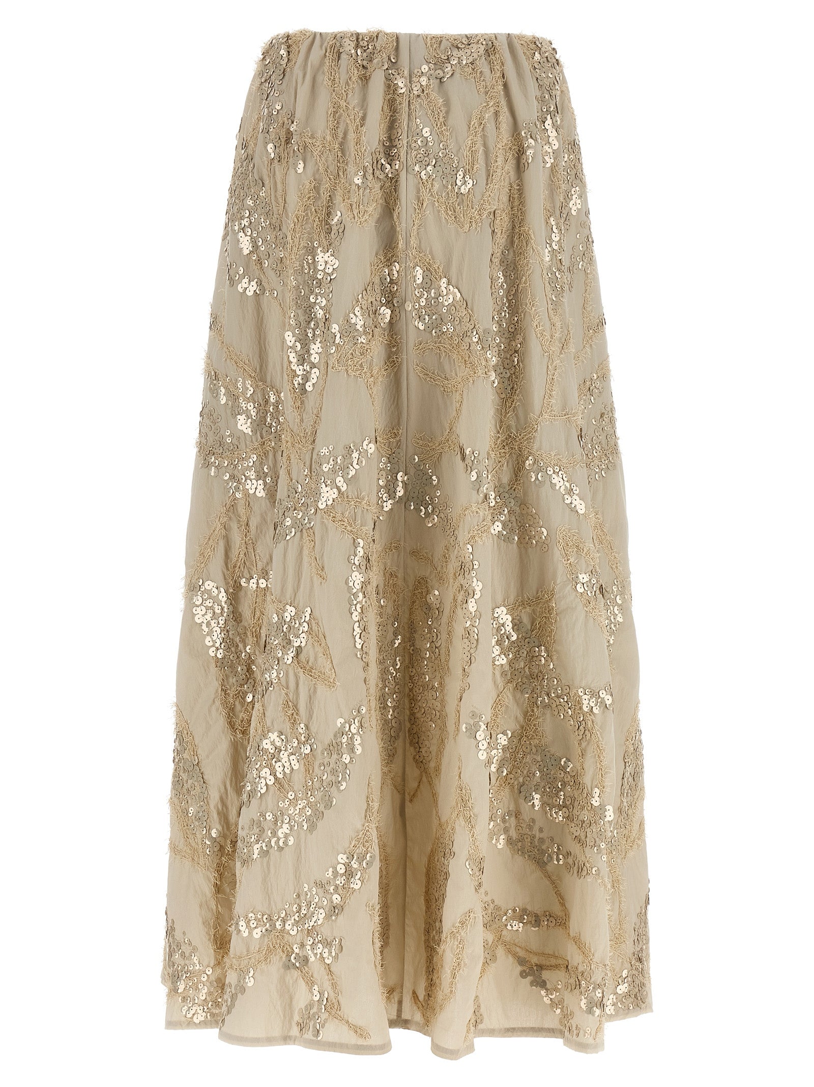 Brunello Cucinelli Beige Cotton Mini Women's Skirt