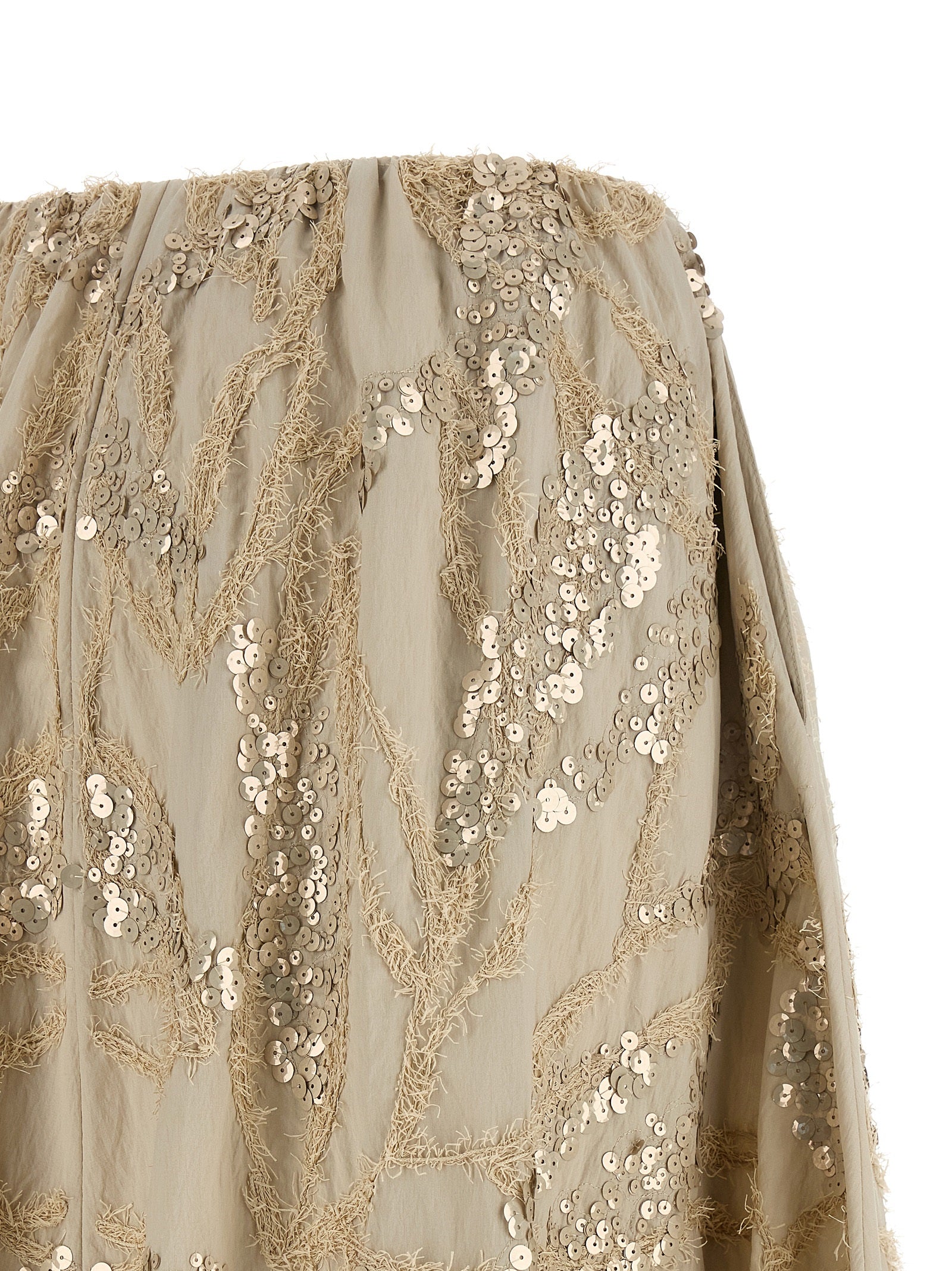 Brunello Cucinelli Beige Cotton Mini Women's Skirt
