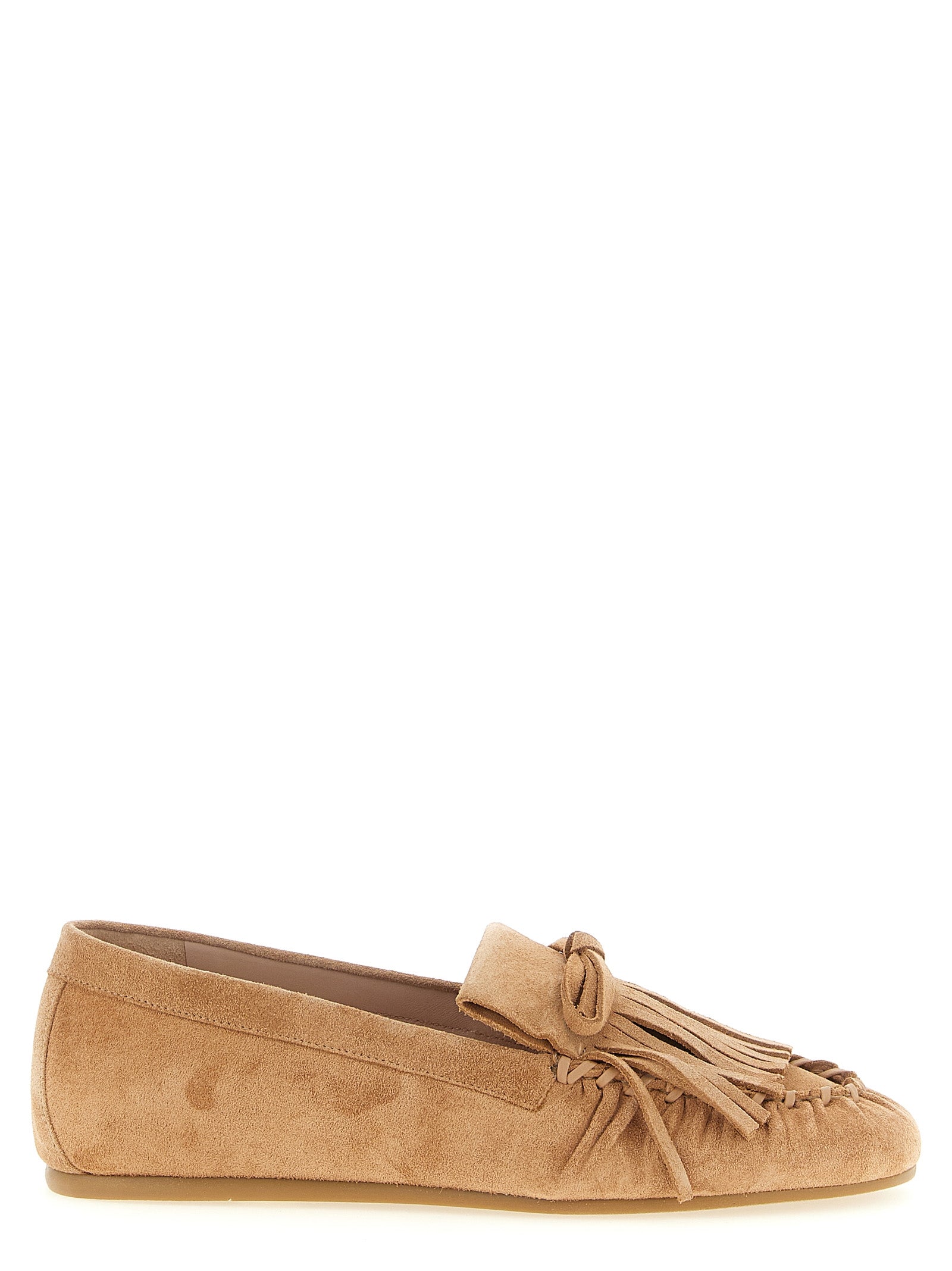 Stuart Weitzman Brown Calfskin Slip-On Women's Loafers