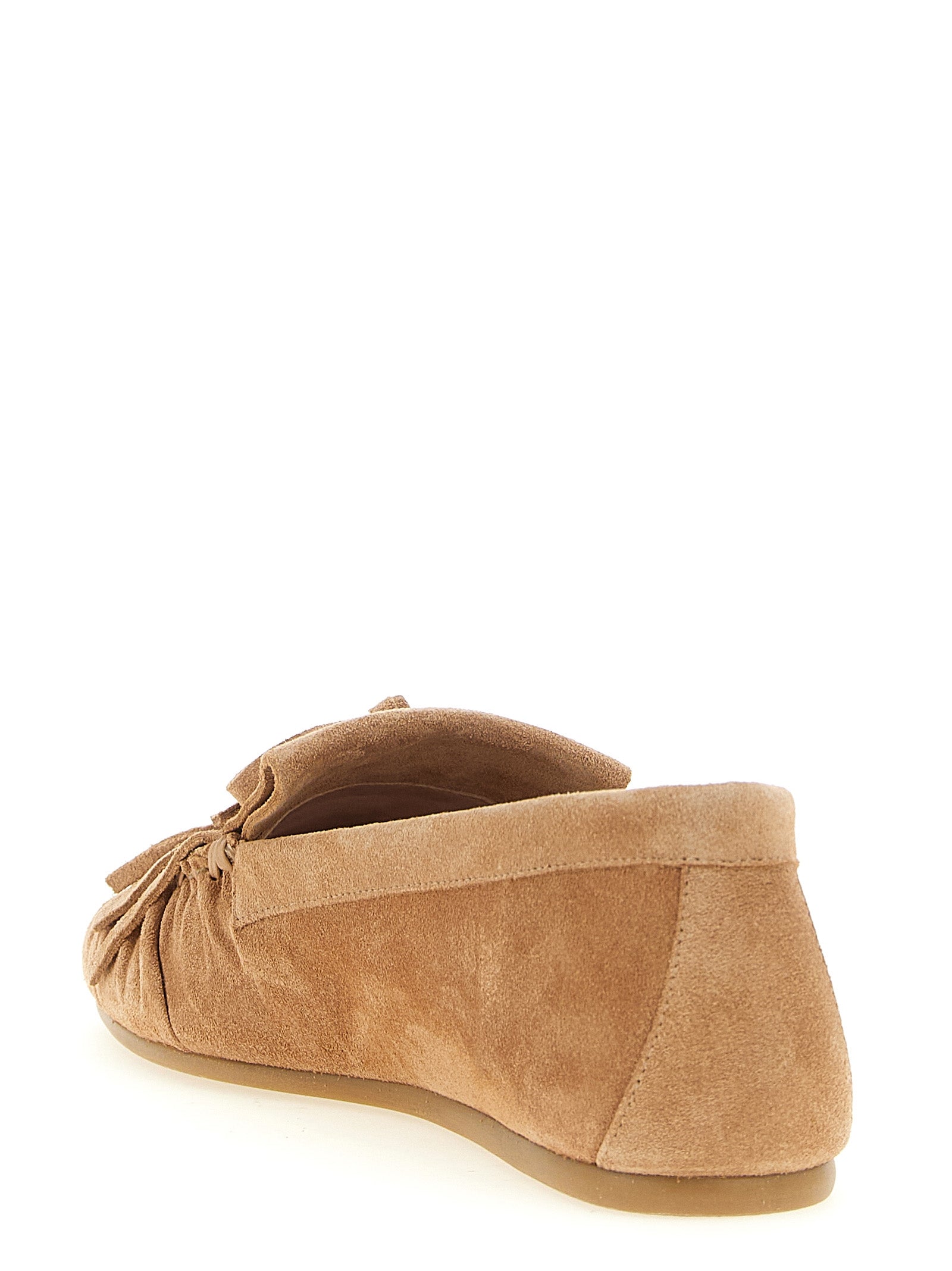 Stuart Weitzman Brown Calfskin Slip-On Women's Loafers