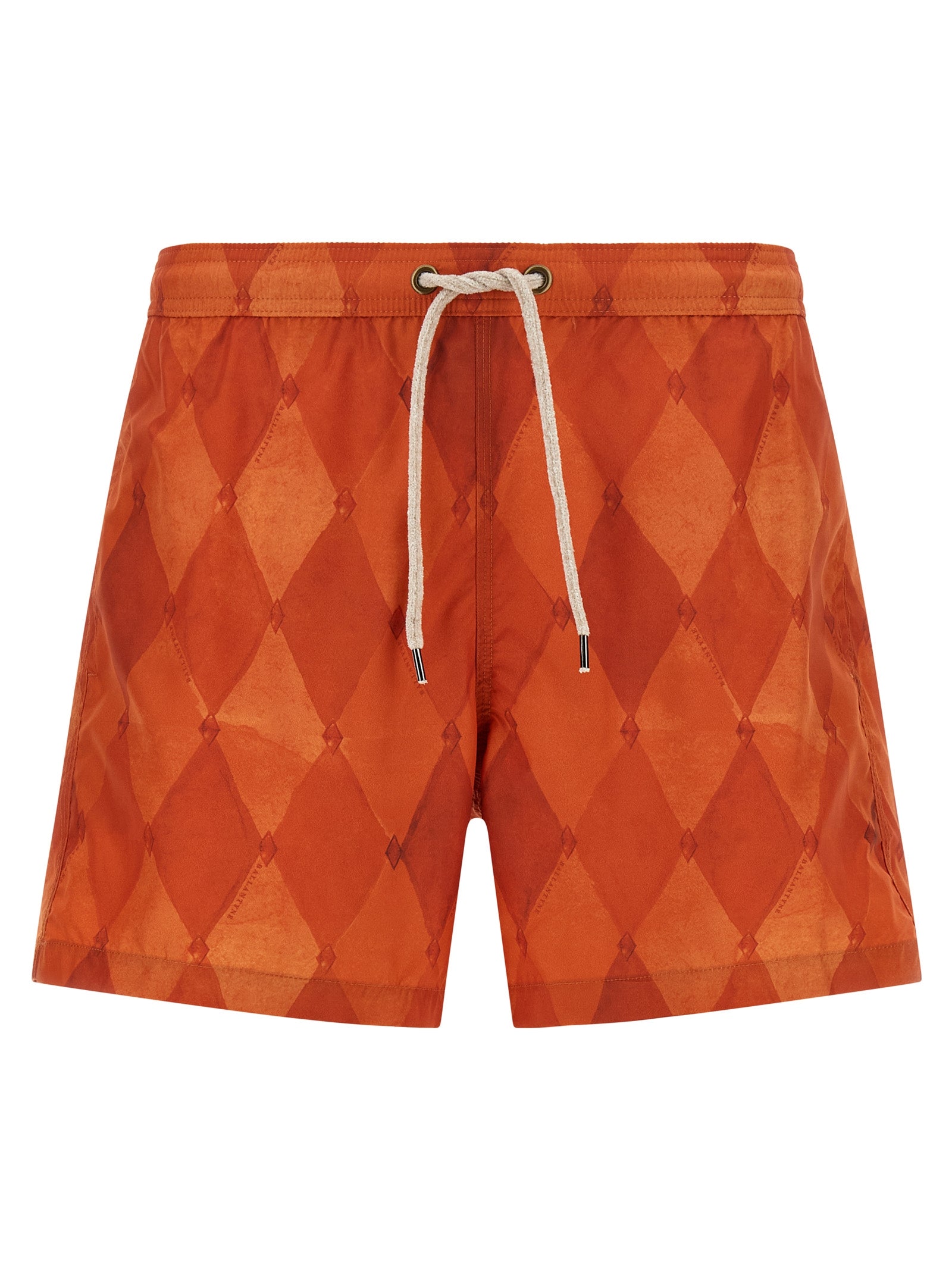 Ballantyne Orange Polyester Swim Men's Shorts