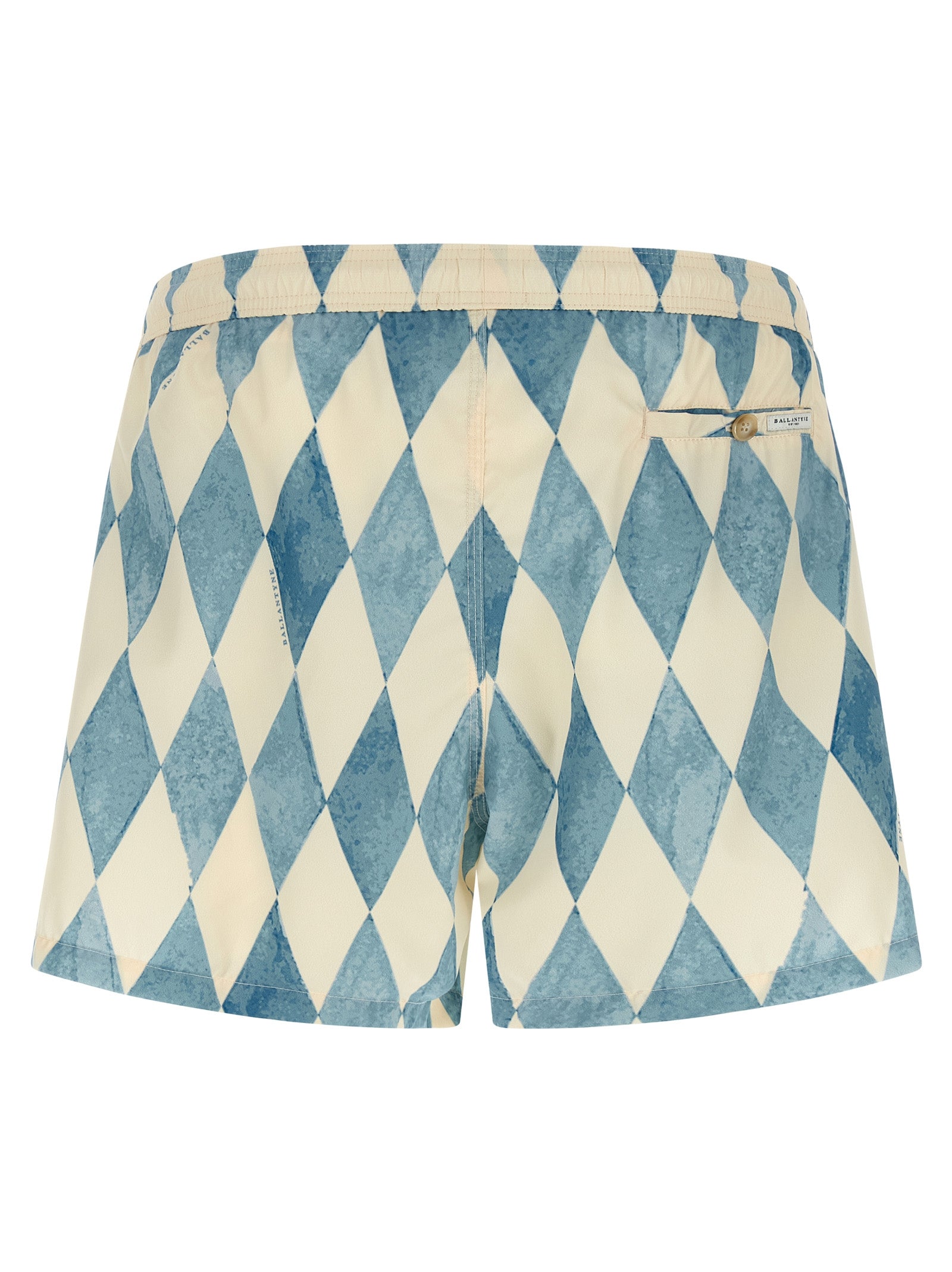 Ballantyne Blue Polyester Swim Men's Shorts
