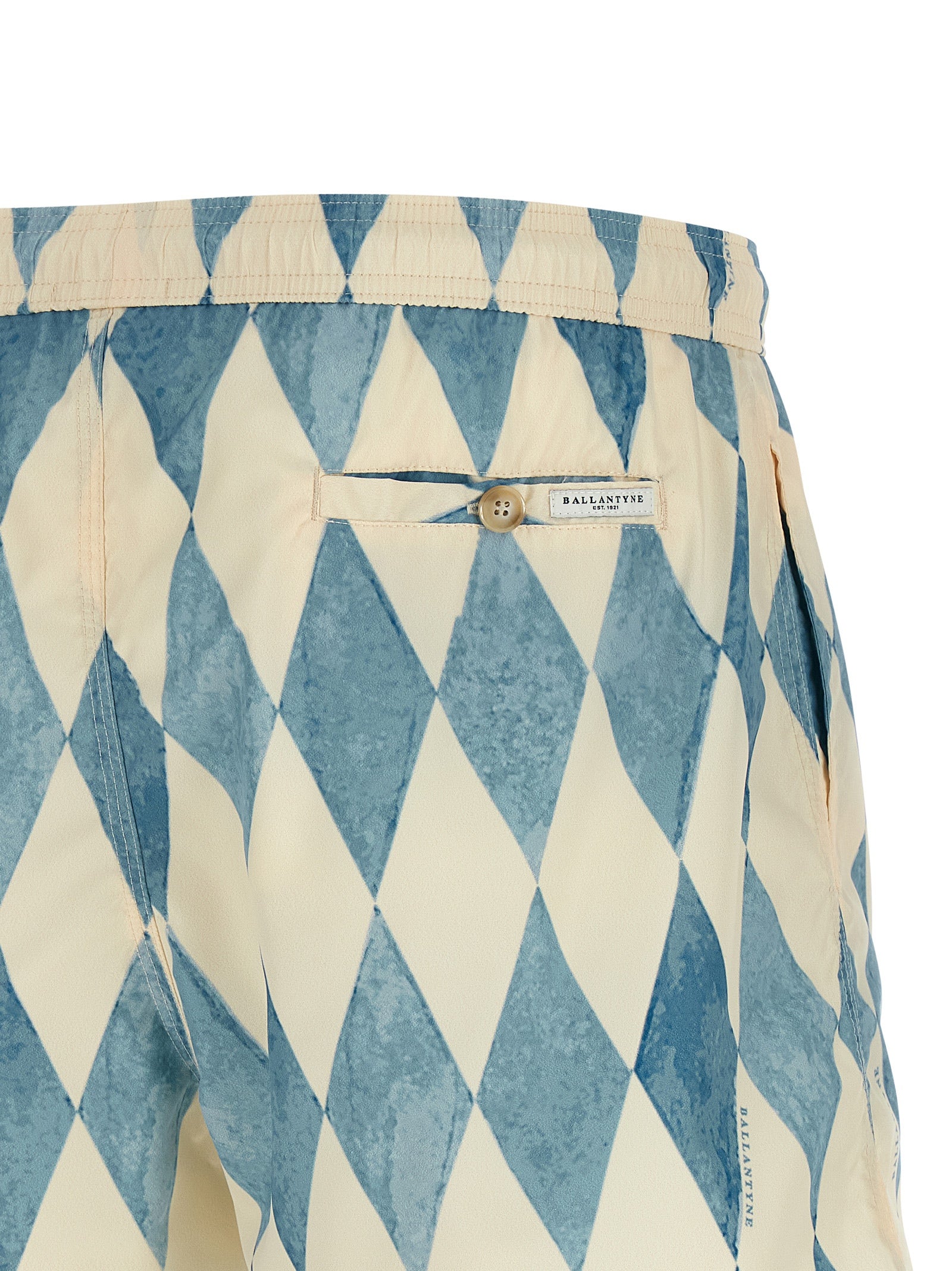 Ballantyne Blue Polyester Swim Men's Shorts