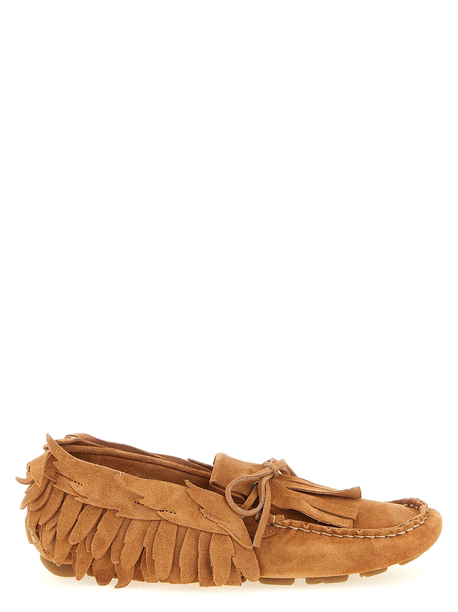 Alberta Ferretti Brown Calfskin Slip-On Women's Loafers