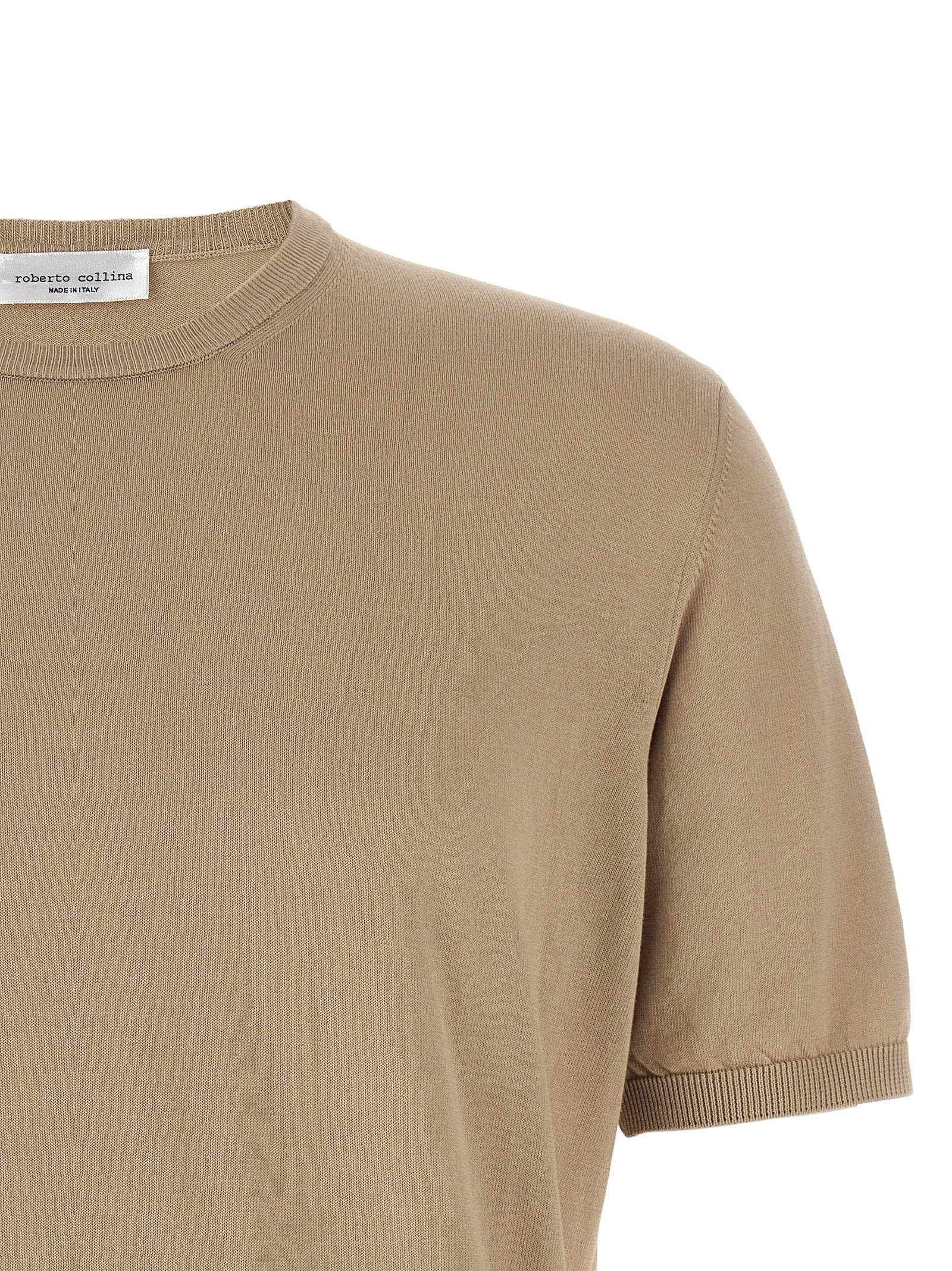 Roberto Collina Beige Cotton Men's Cardigan