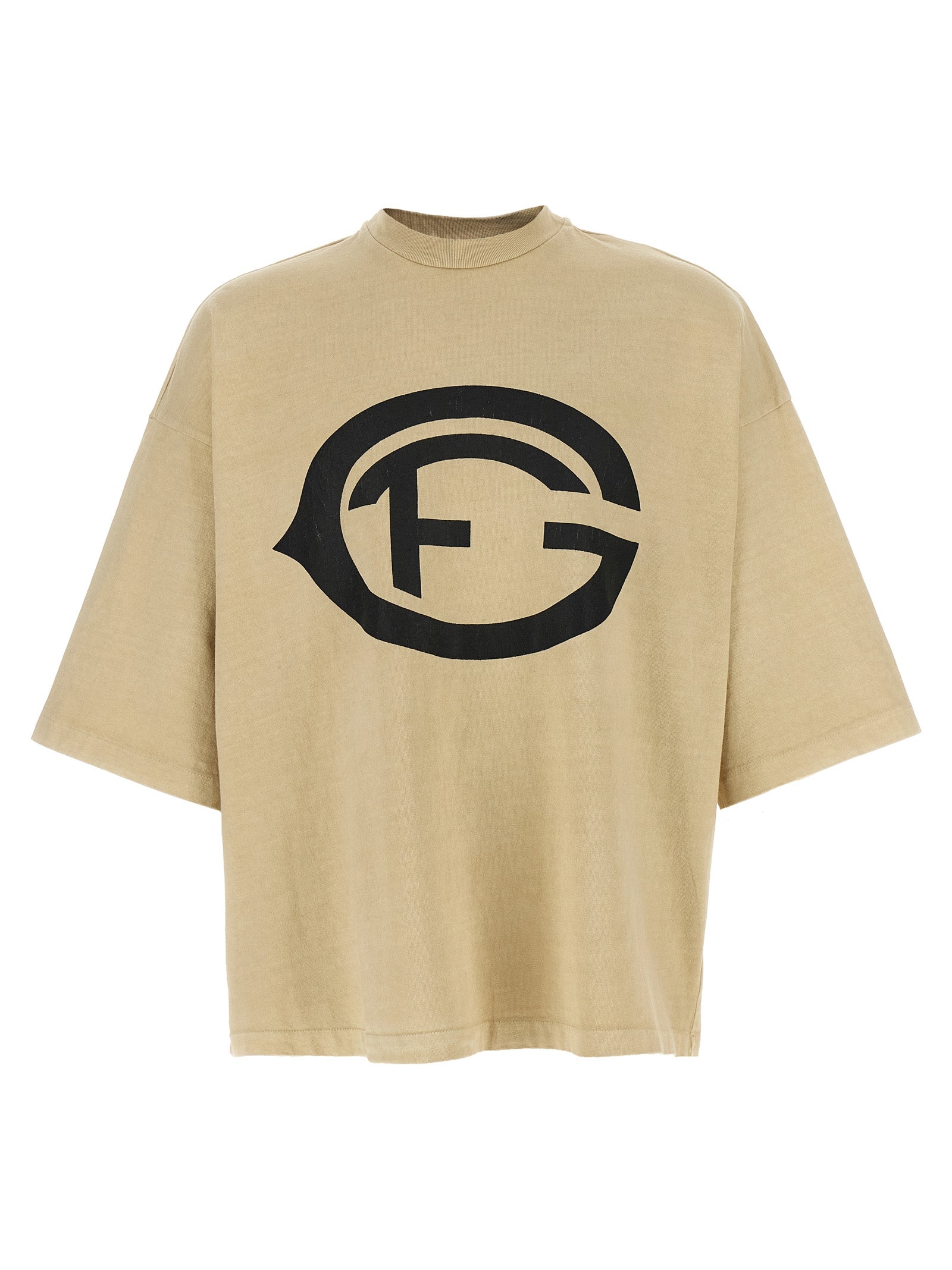 Fear Of God Beige Cotton Men's T-Shirt