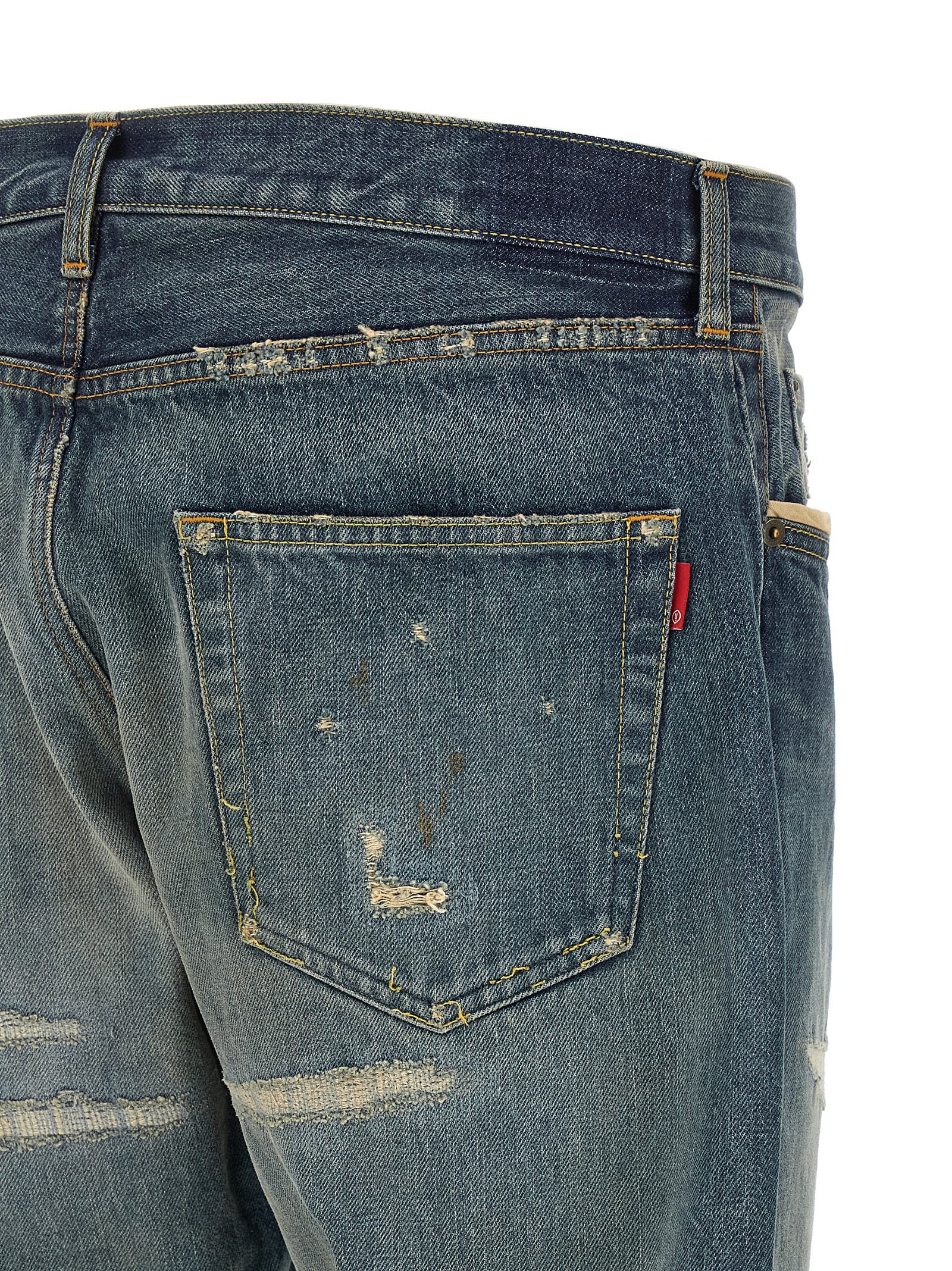 Undercover Blue Cotton Jeans Men's Denim