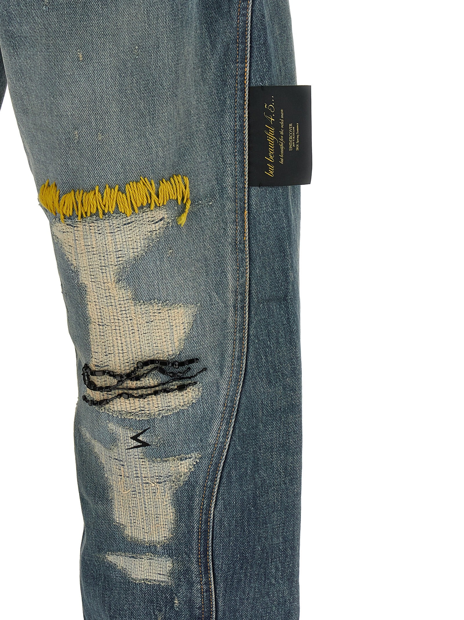 Undercover Blue Cotton Jeans Men's Denim
