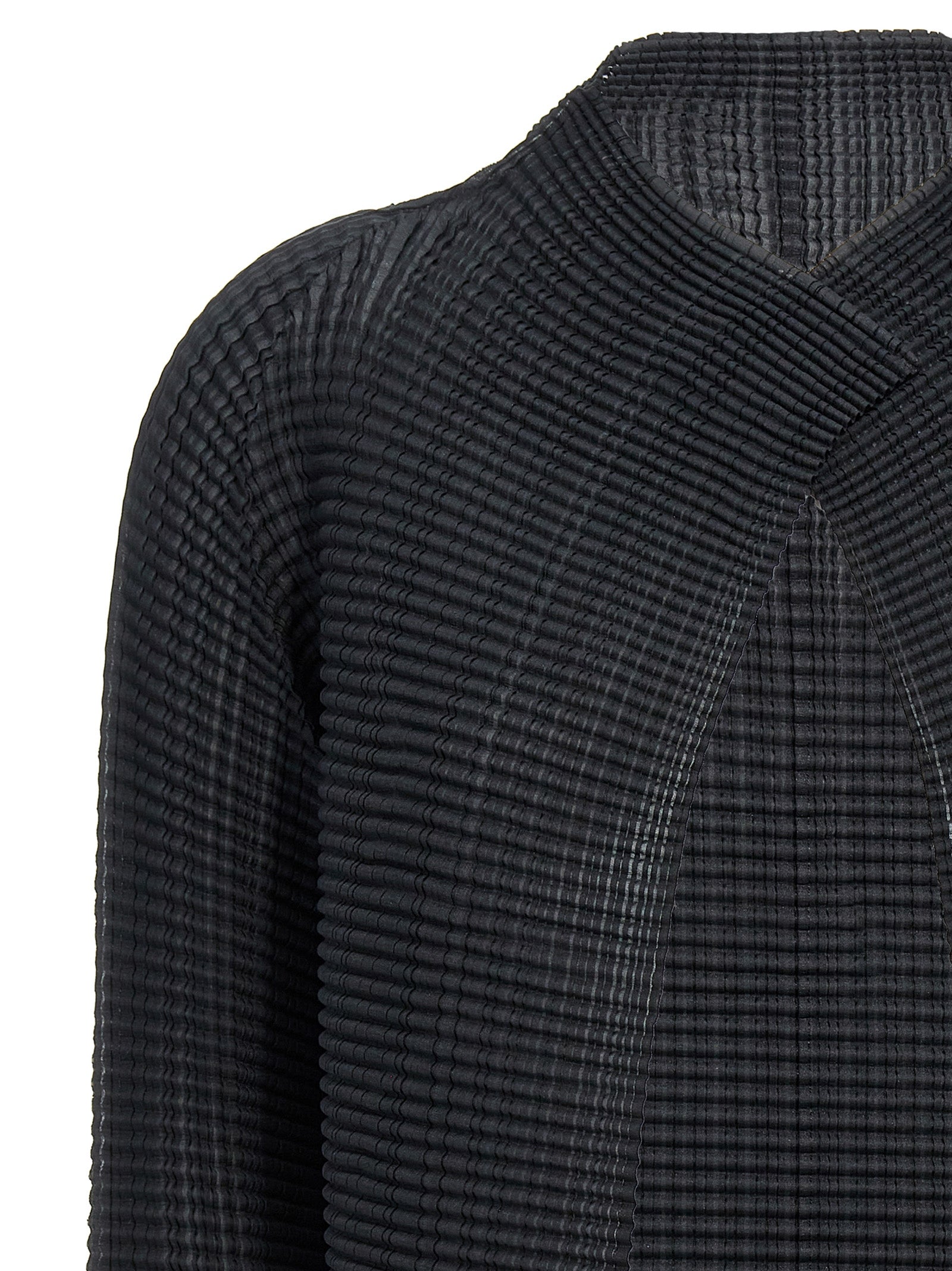 Issey Miyake Black Polyester Women's Cardigan