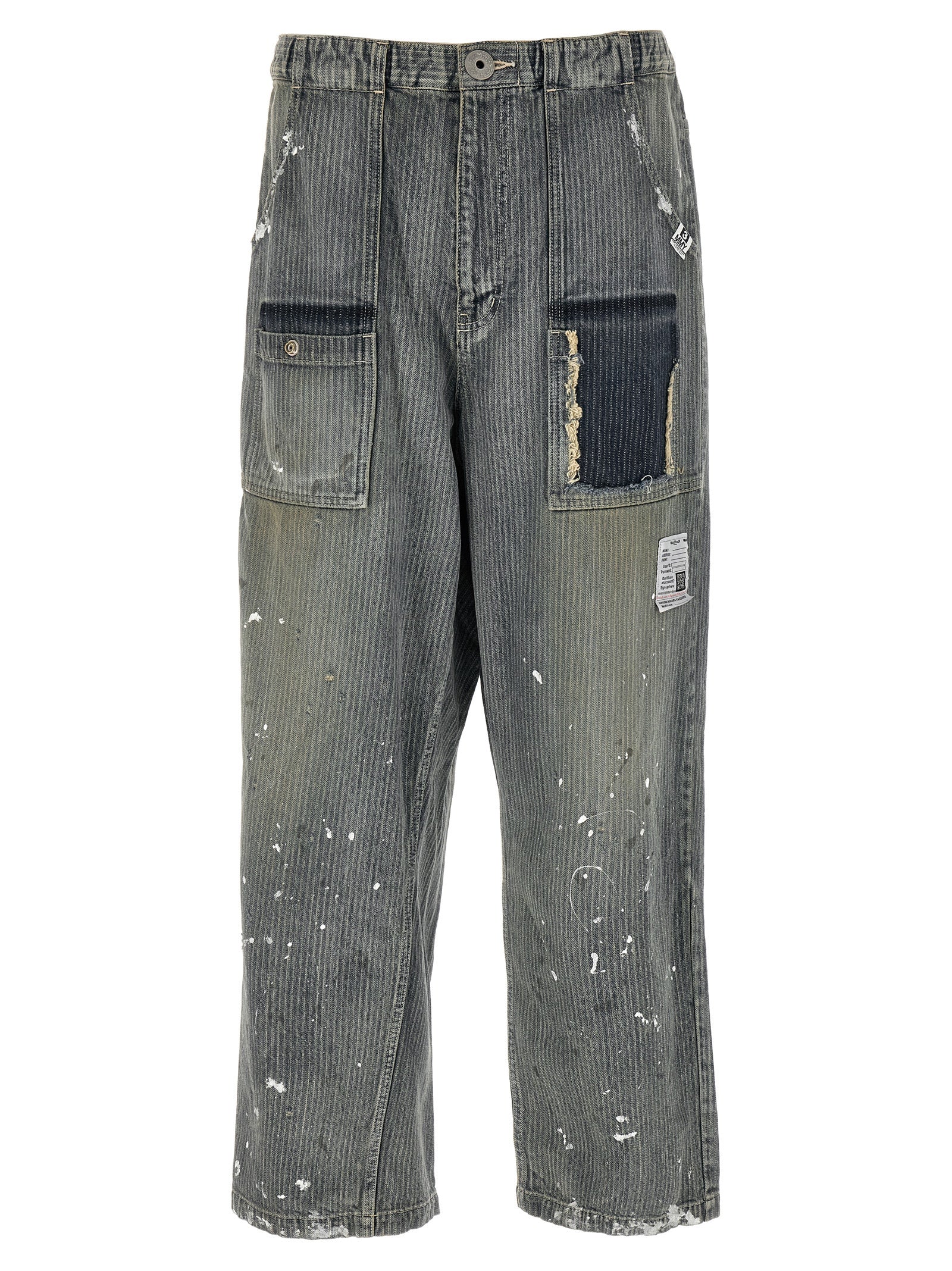 Maison Mihara Yasuhiro Blue Cotton Tapered Men's Jeans