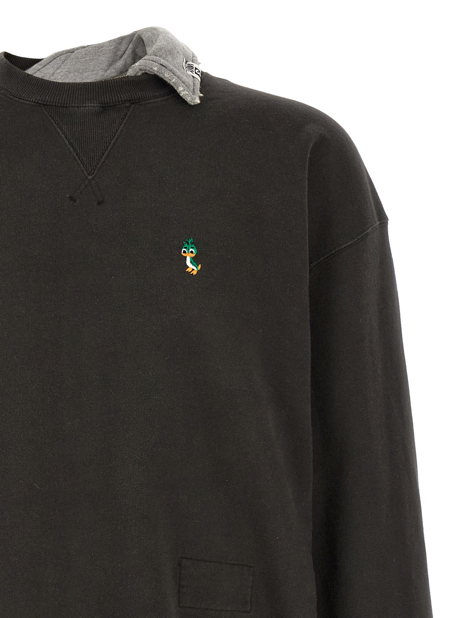 Maison Mihara Yasuhiro Black Cotton Men's Sweatshirt