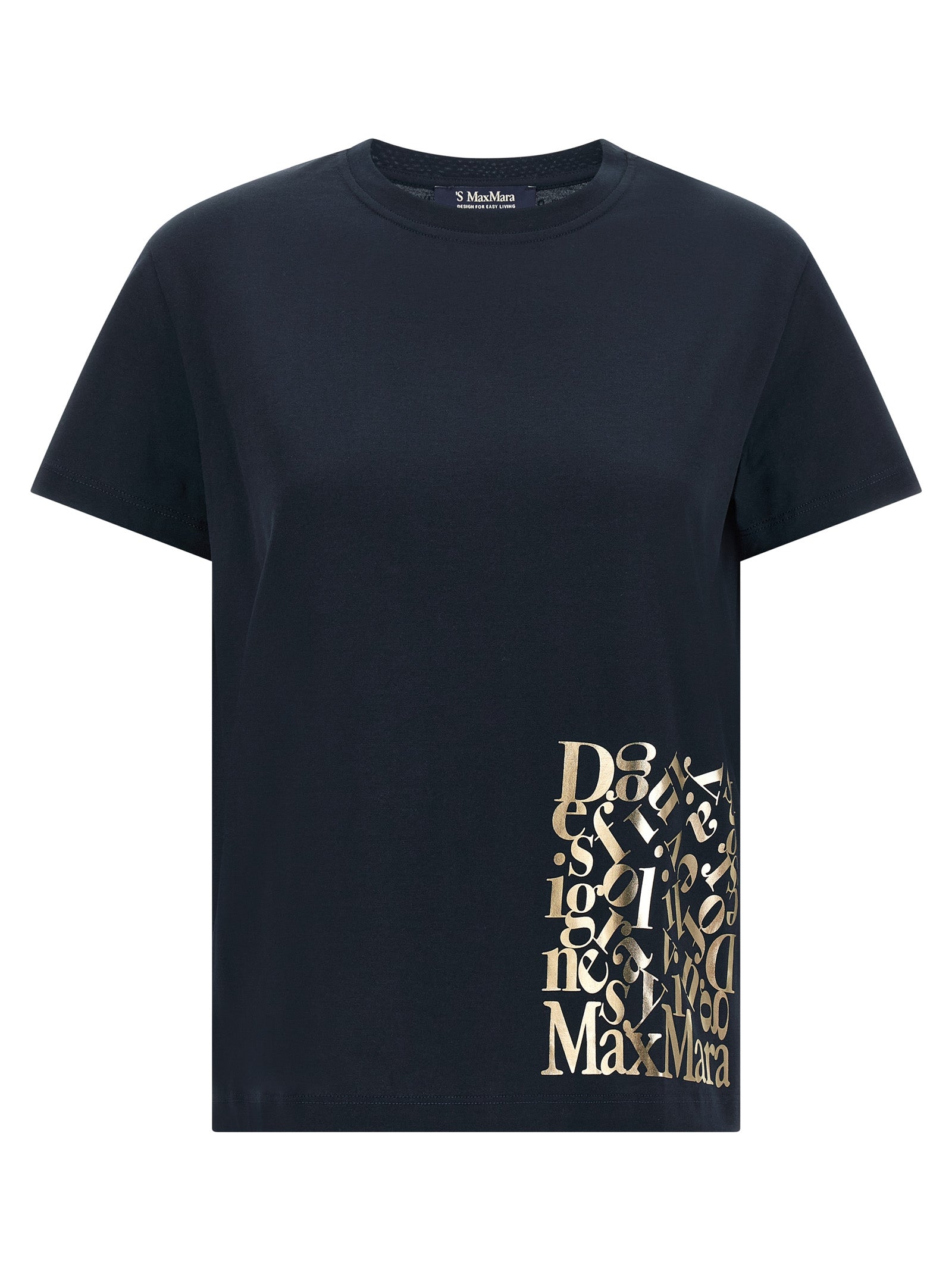 'S Max Mara Blue Cotton Women's T-Shirt