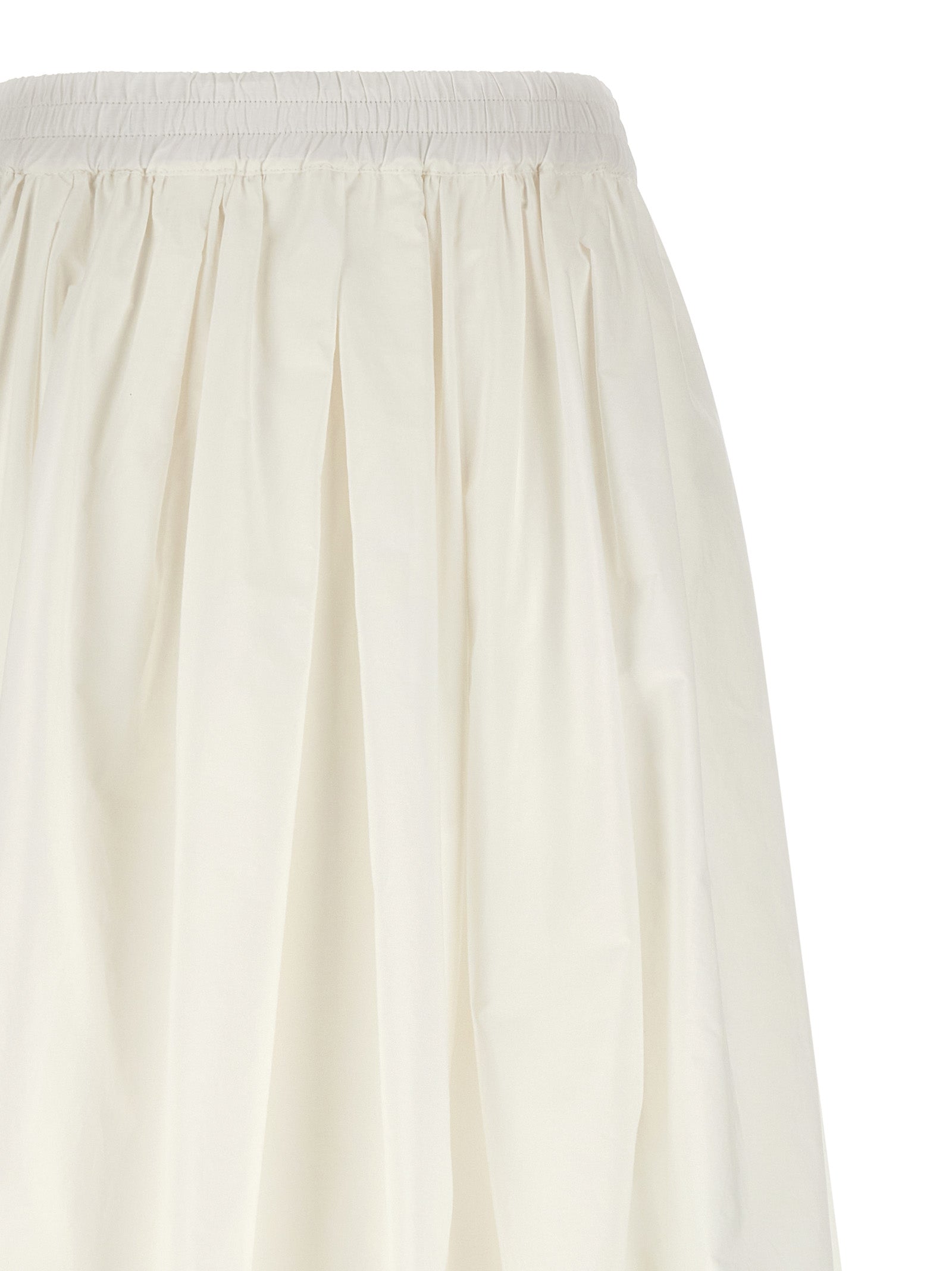 Max Mara White Cotton Midi Women's Skirt