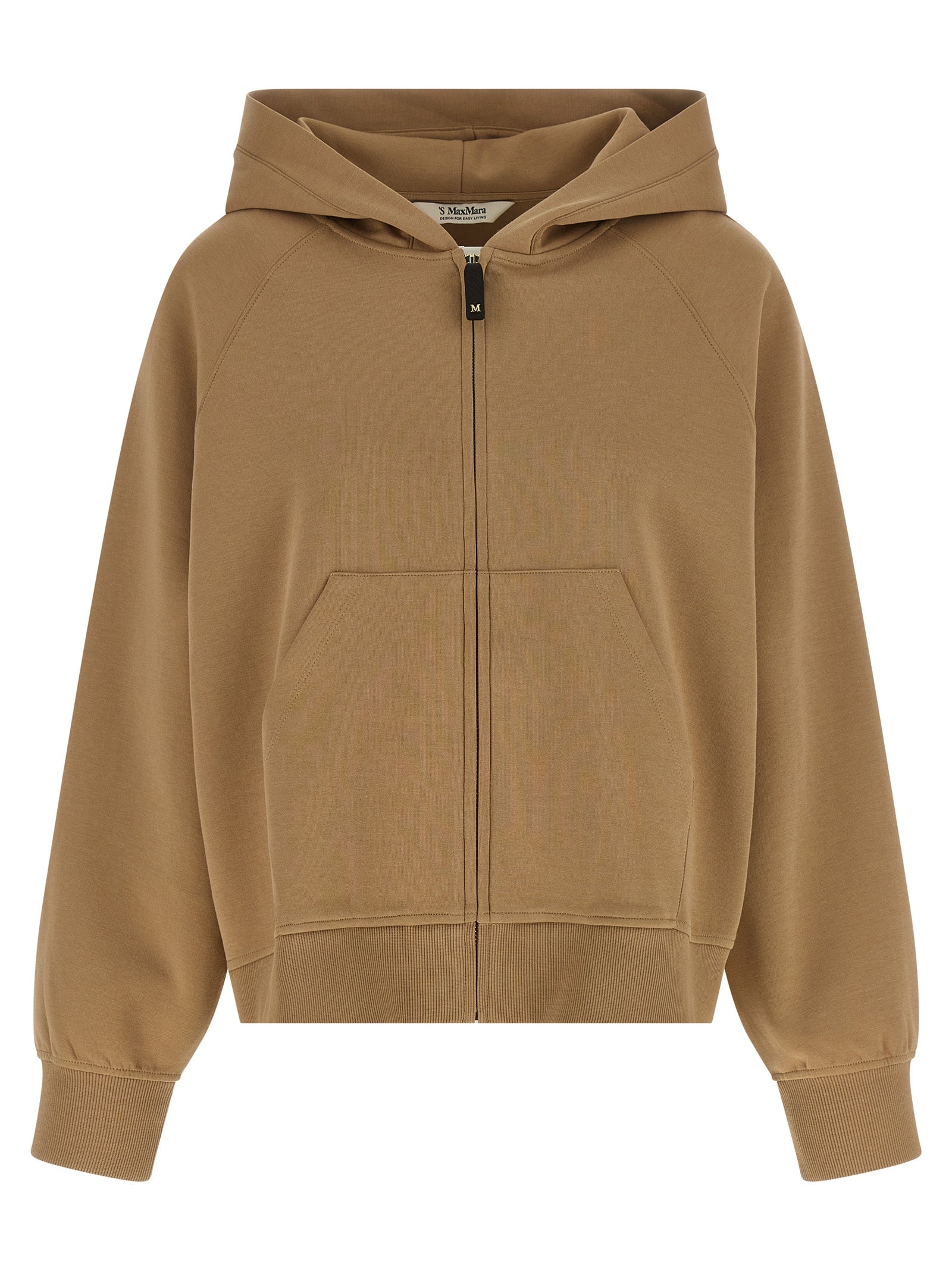 'S Max Mara Beige Cotton Women's Hoodie