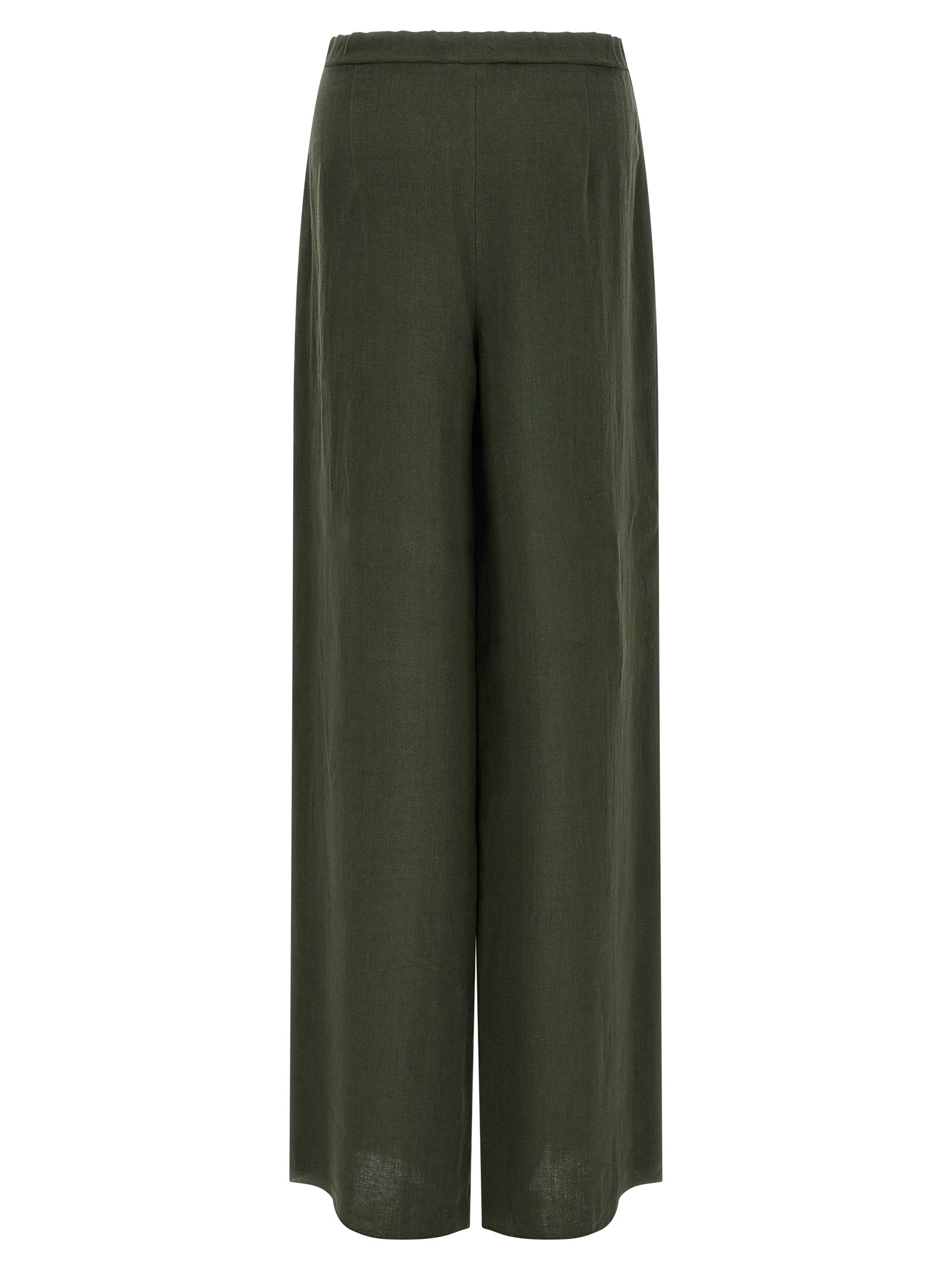 Max Mara Bicolor Linen Casual Women's Pants