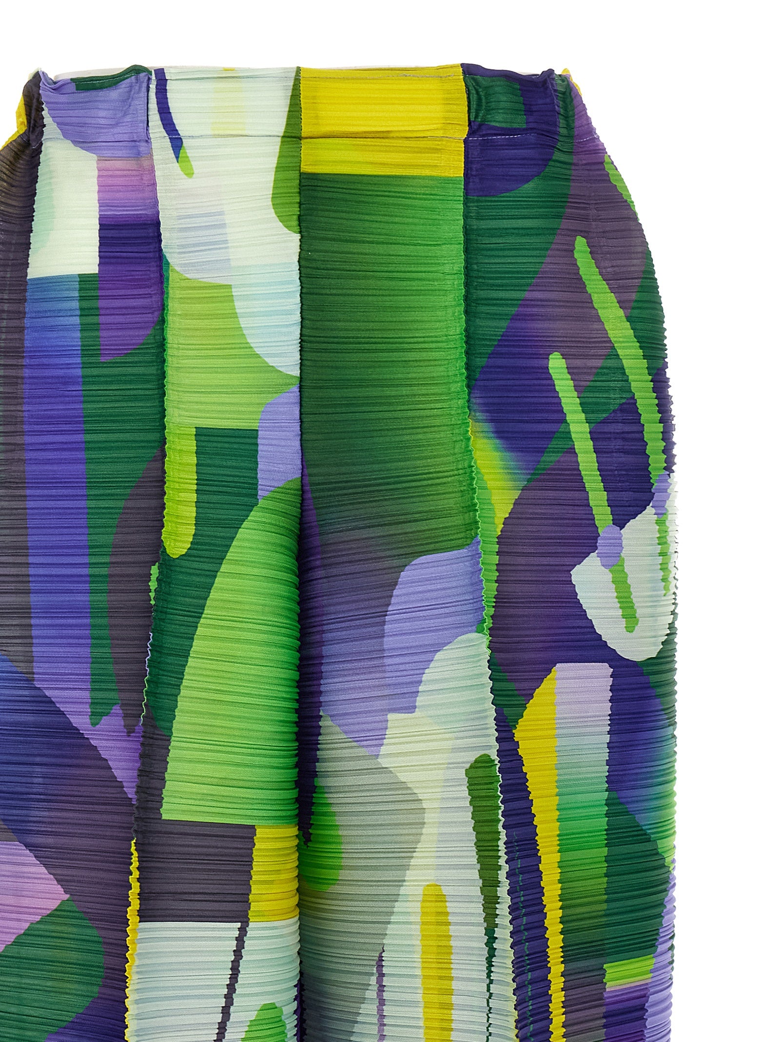 PLEATS PLEASE ISSEY MIYAKE Multicolor Polyester Casual Women's Pants
