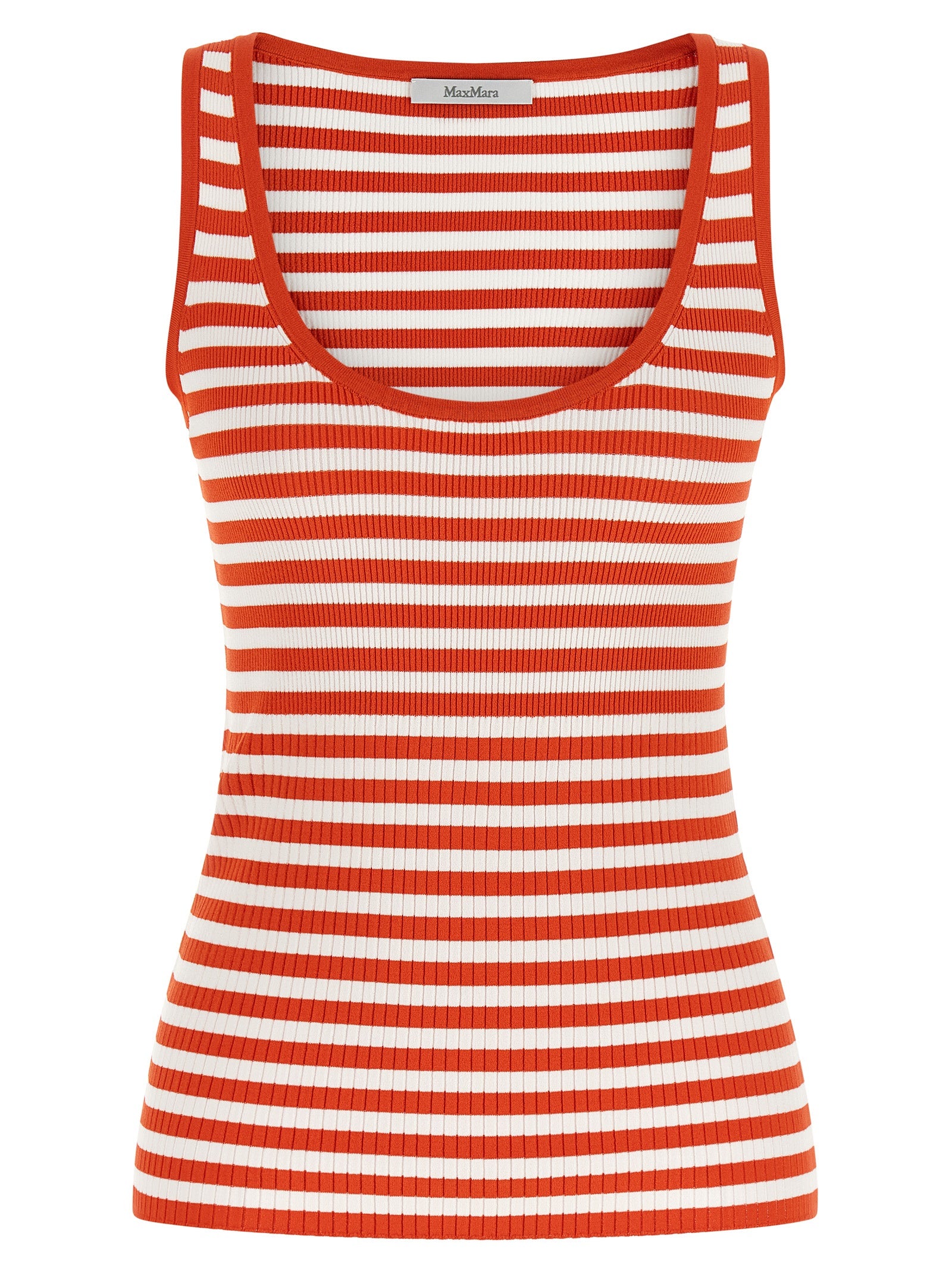 Max Mara Multicolor Viscose Sleeveles Women's T-Shirt