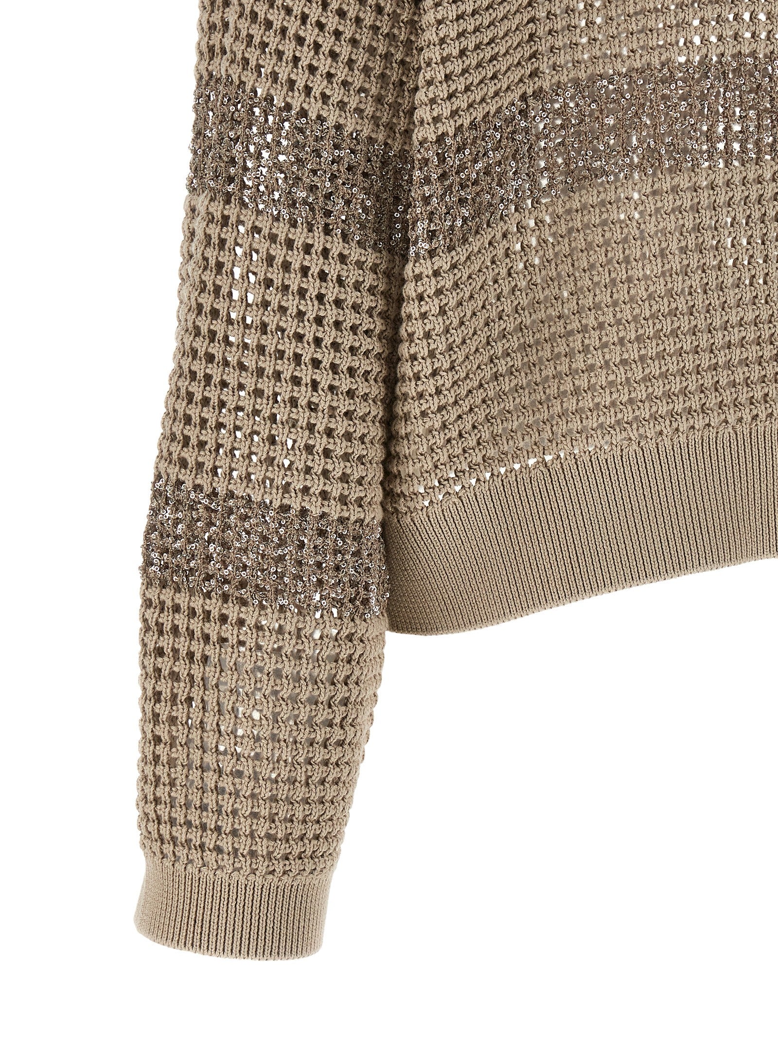 Brunello Cucinelli Gray Cotton Women's Cardigan