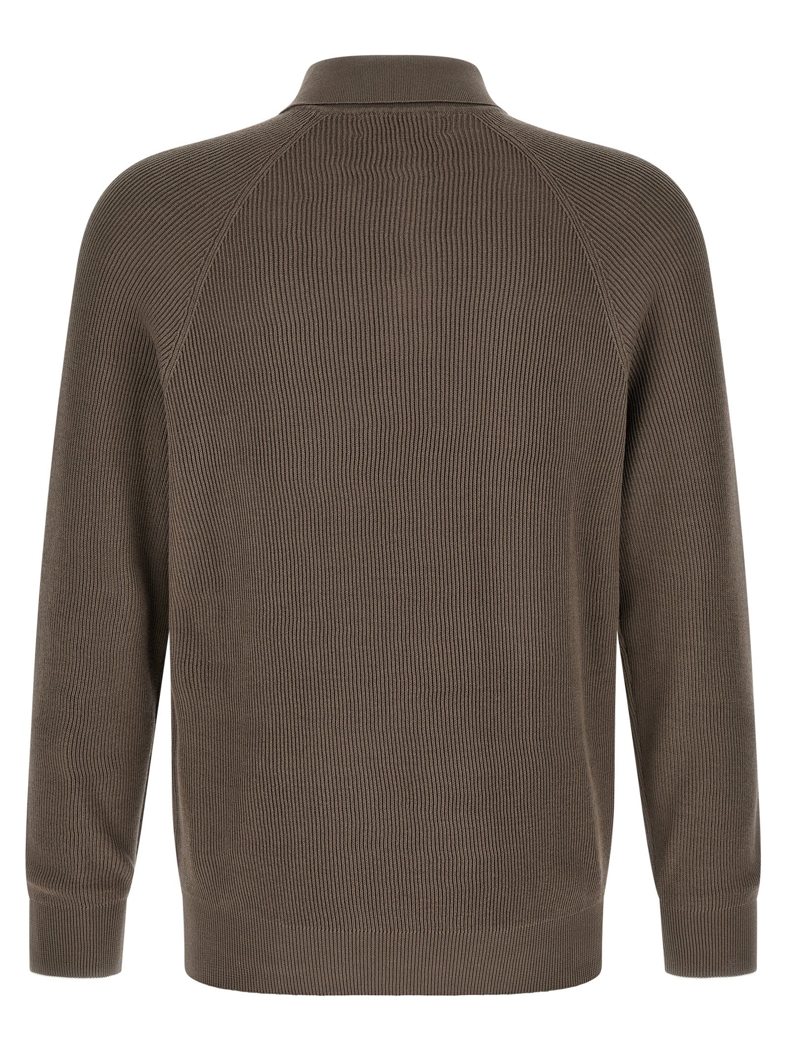 Brunello Cucinelli Brown Cotton Polo Men's Shirt