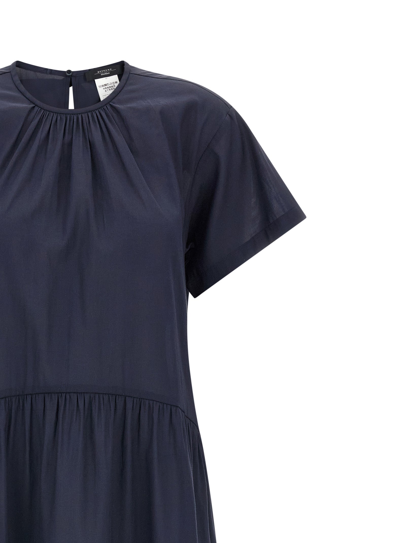 Max Mara Blue Acetate Long Women's Dress
