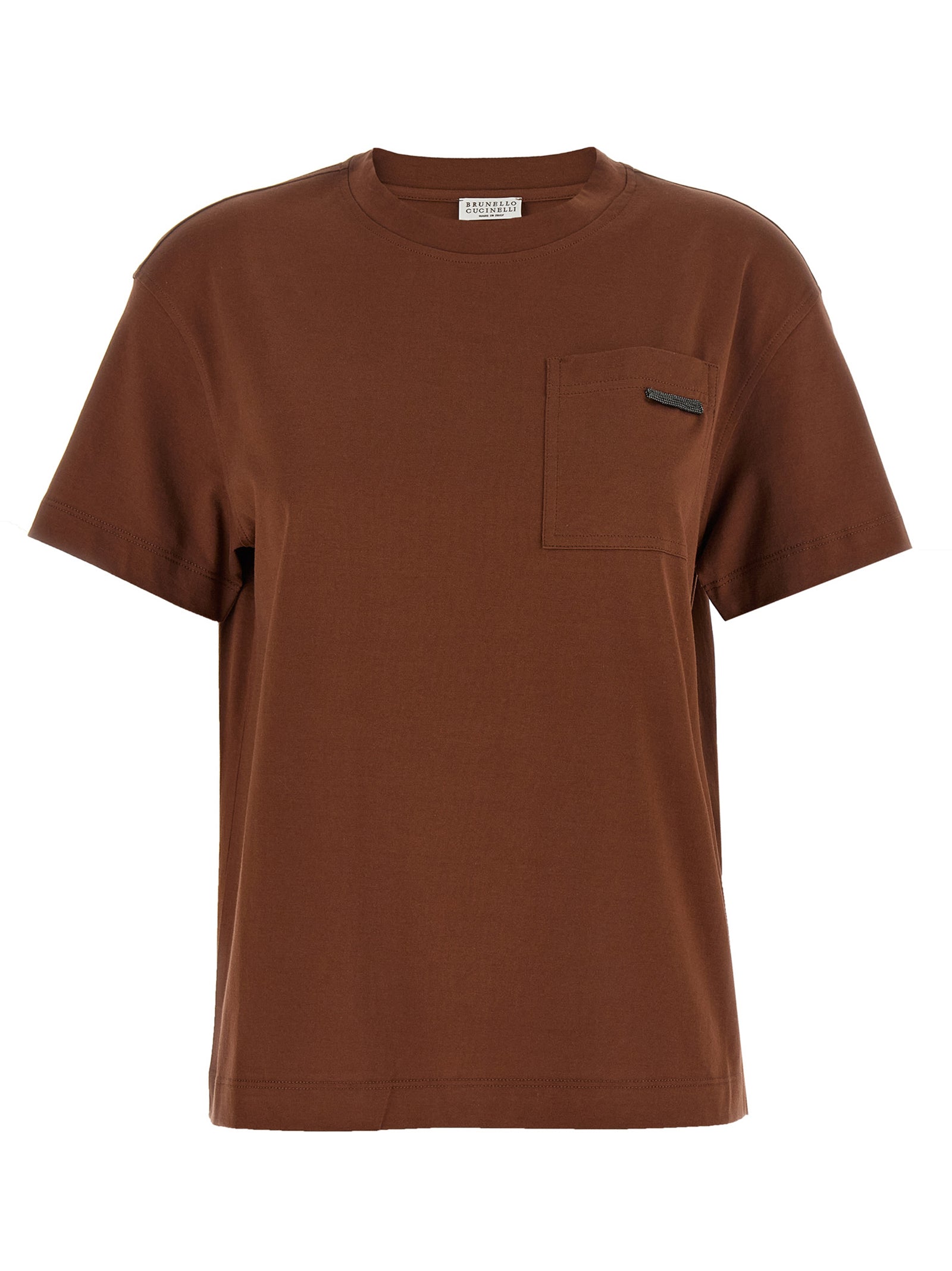 Brunello Cucinelli Brown Cotton Women's T-Shirt
