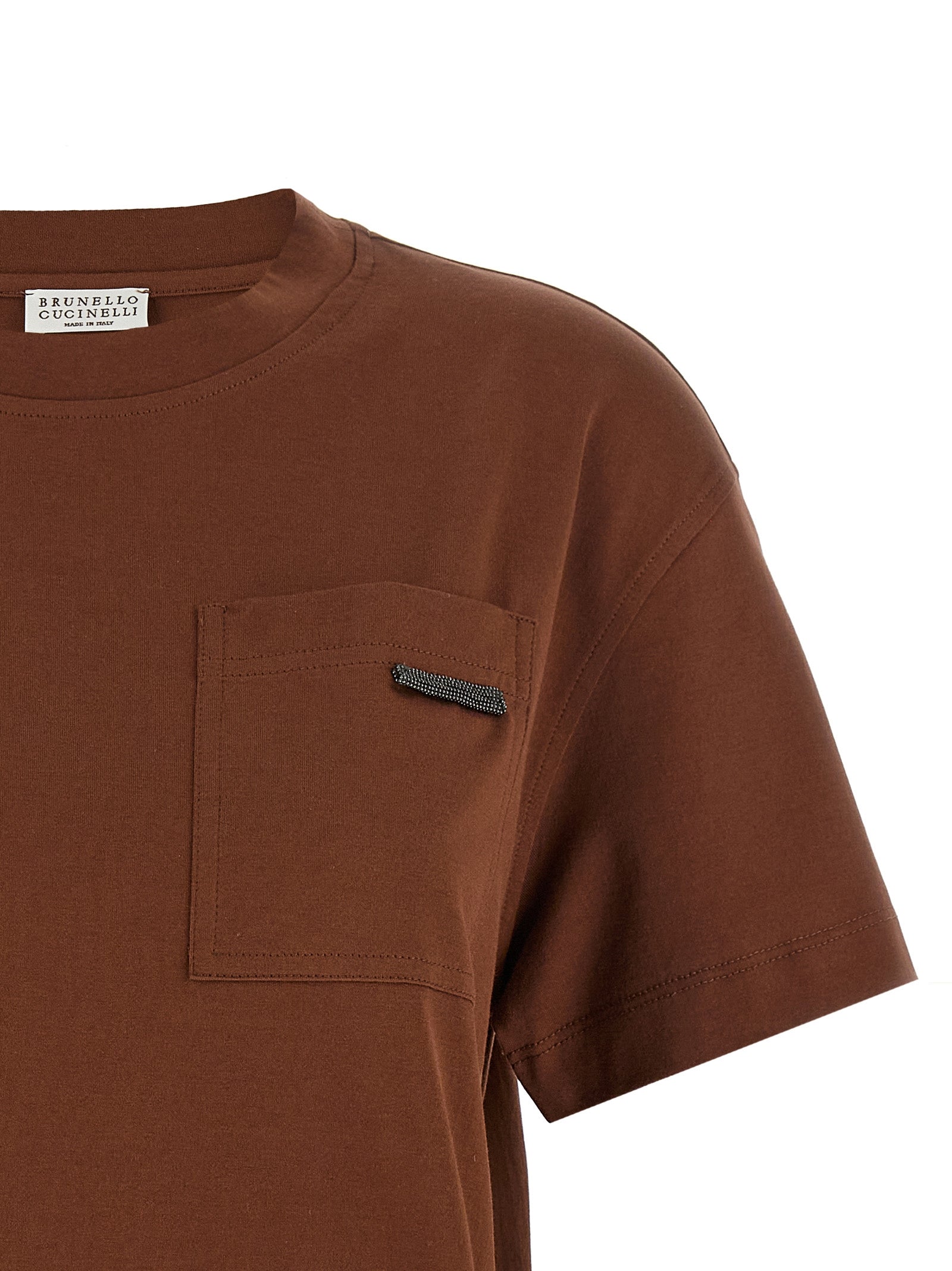 Brunello Cucinelli Brown Cotton Women's T-Shirt