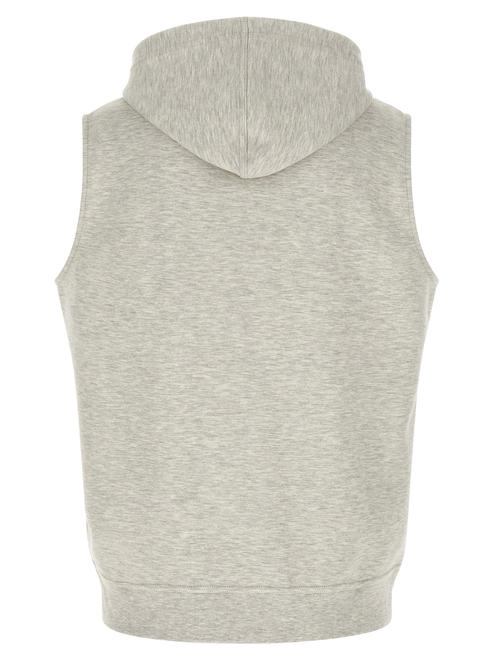 Brunello Cucinelli Gray Cotton Sleeveless Men's Jacket
