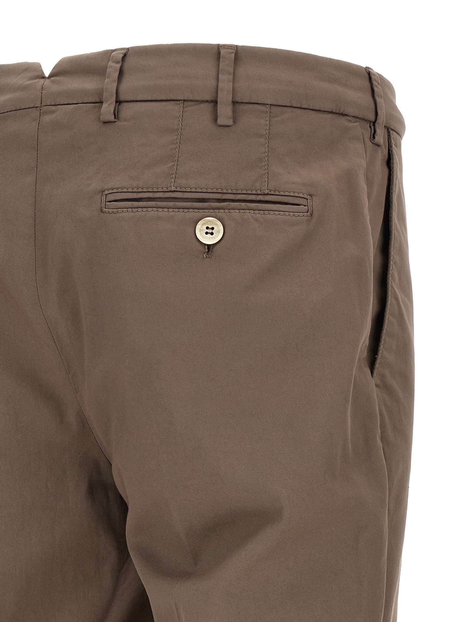 Brunello Cucinelli Beige Cotton Casual Men's Pants