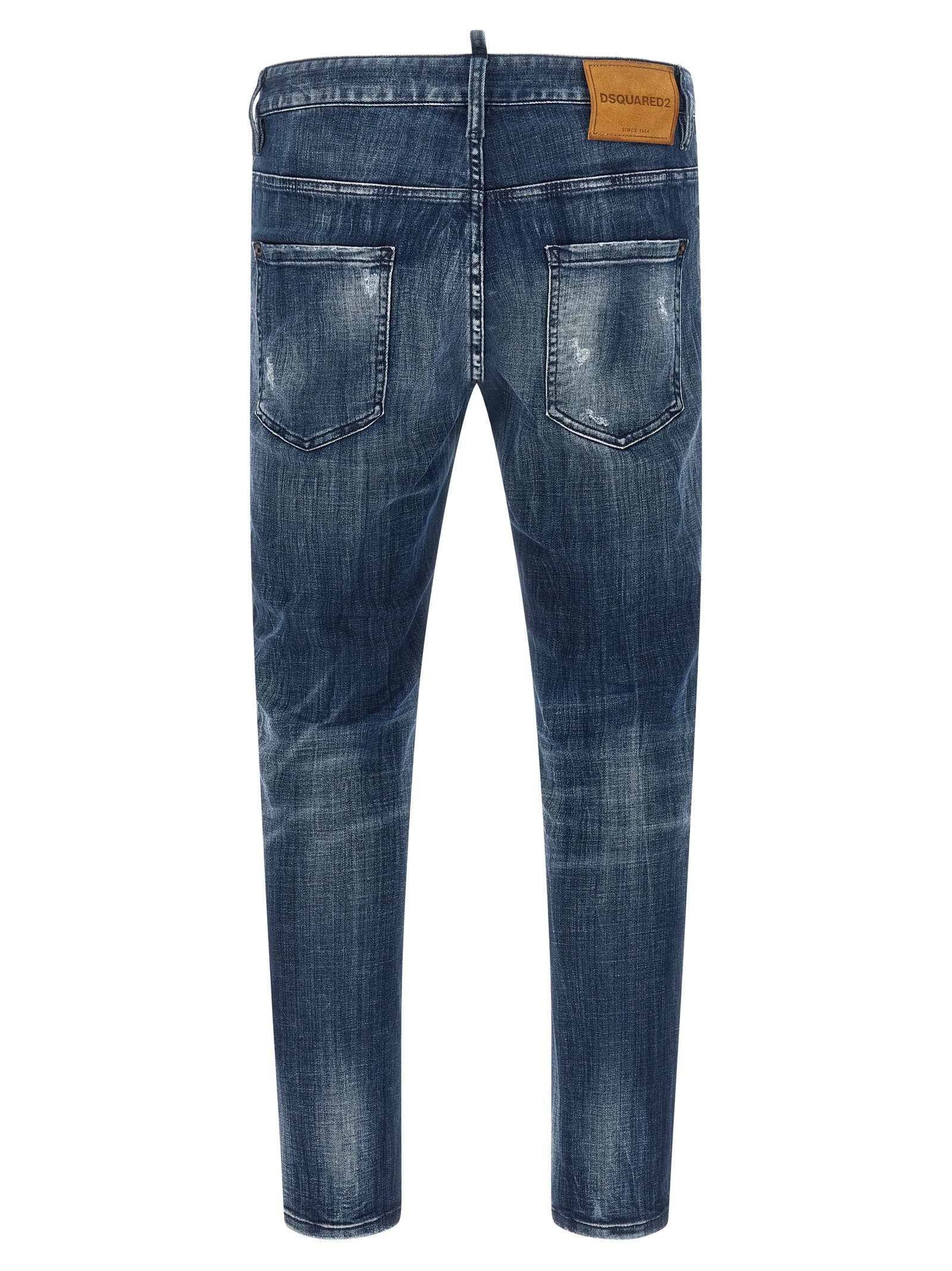 Dsquared² Blue Cotton Relaxed Fit Men's Jeans