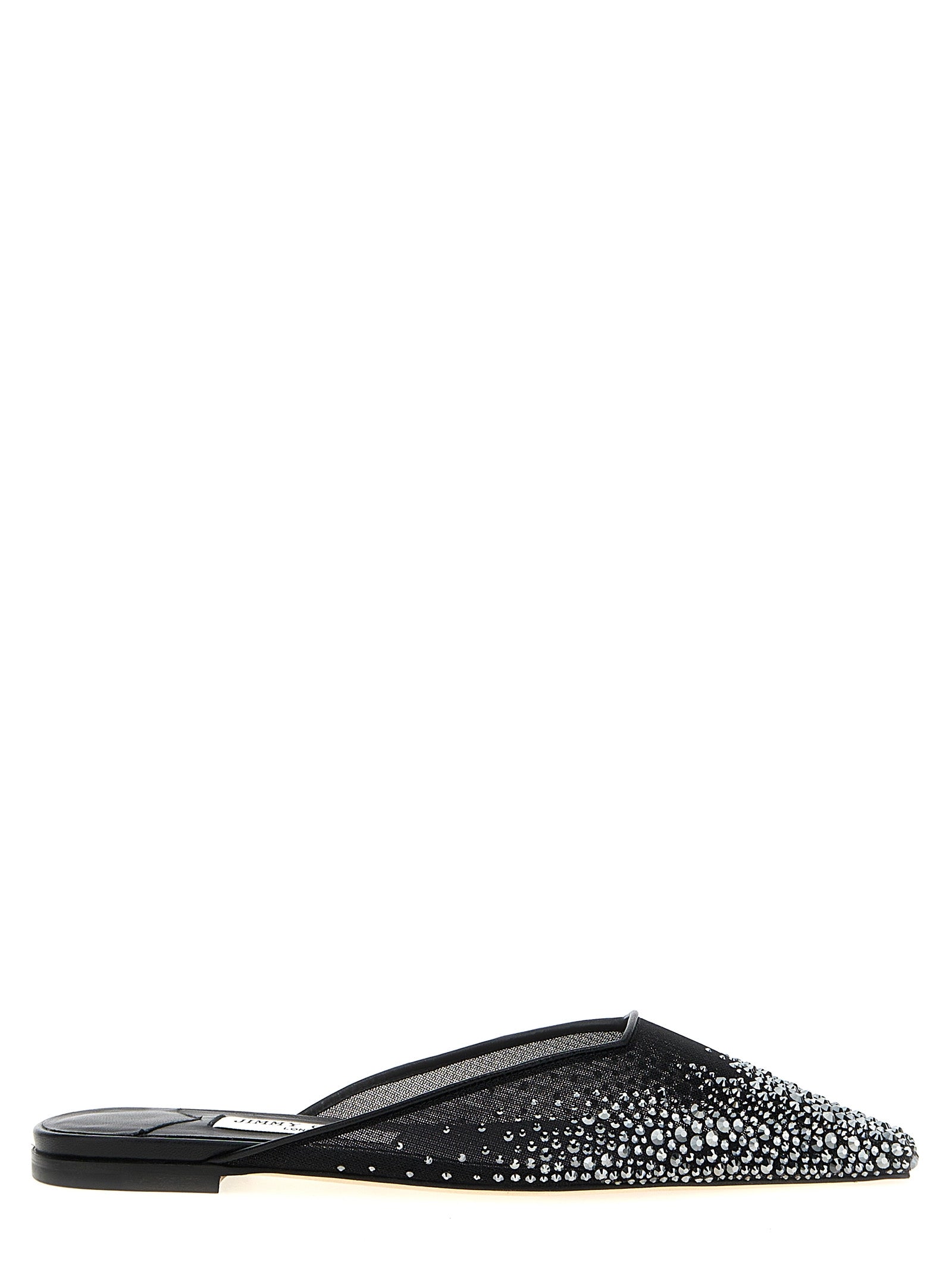 Jimmy Choo Black Textile Women's Mules