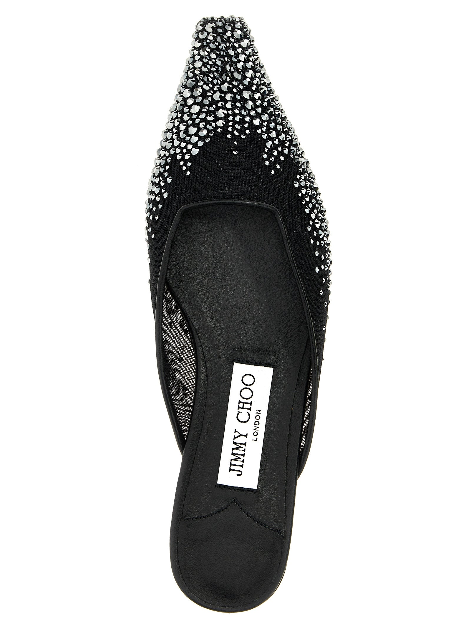 Jimmy Choo Black Textile Women's Mules