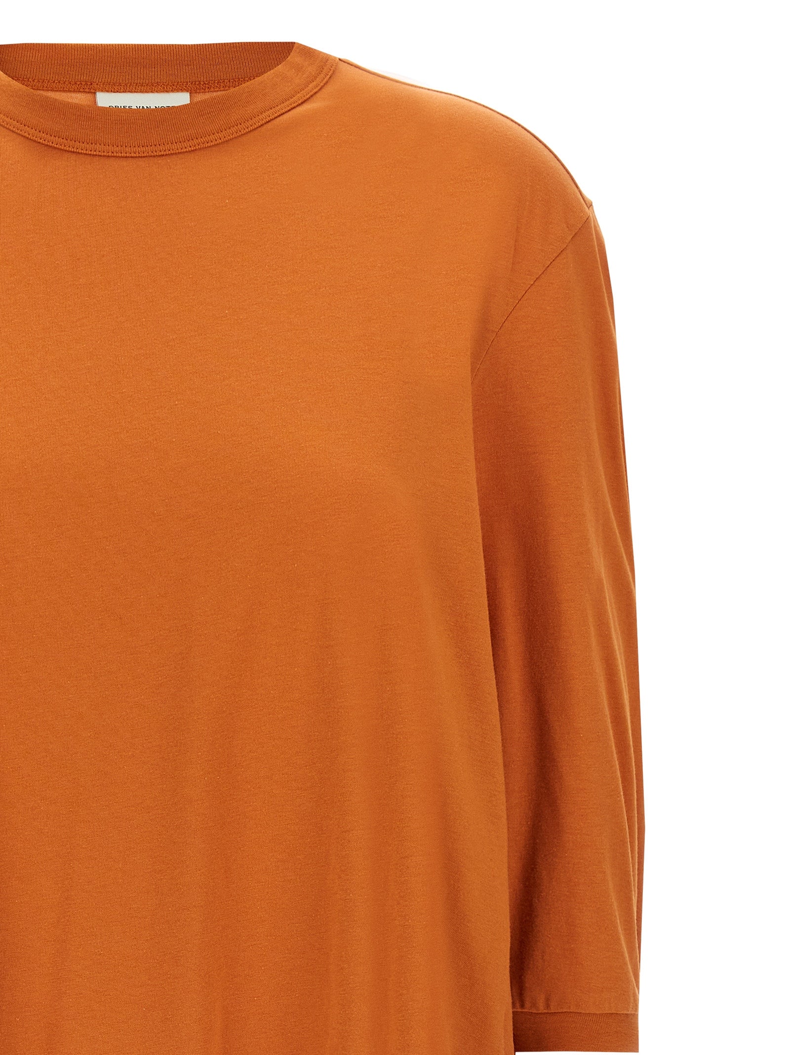 Dries Van Noten Orange Cotton Women's T-Shirt