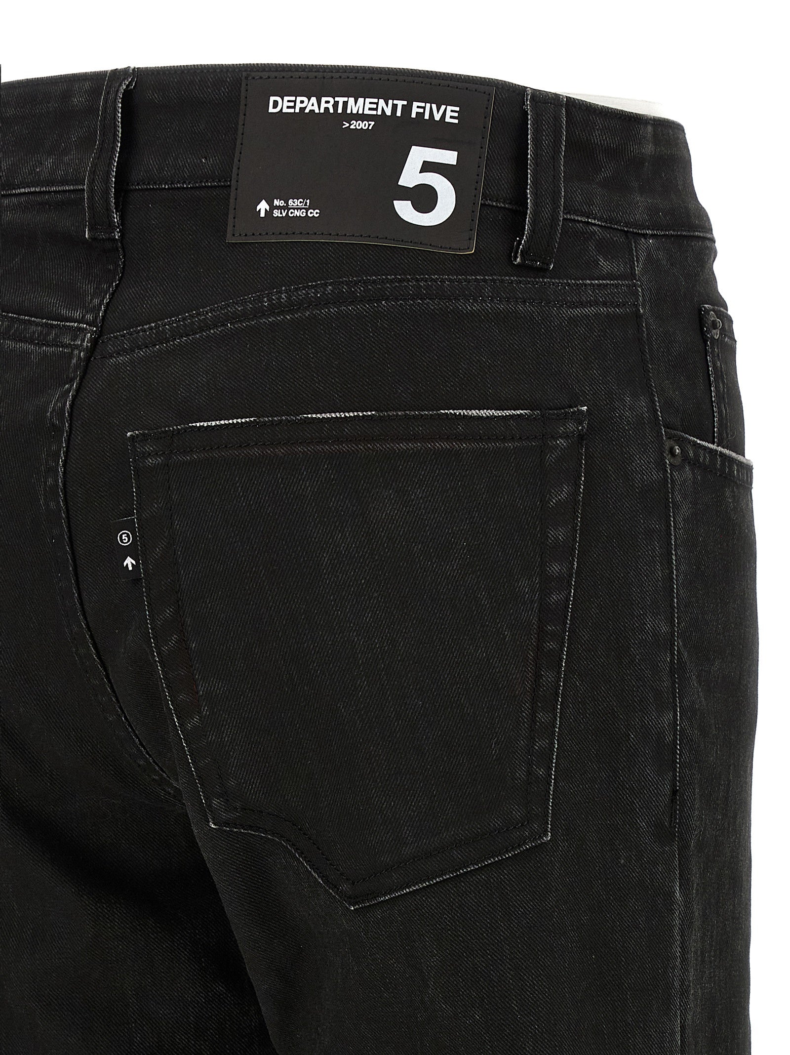 Department 5 Black Cotton Jeans Men's Denim