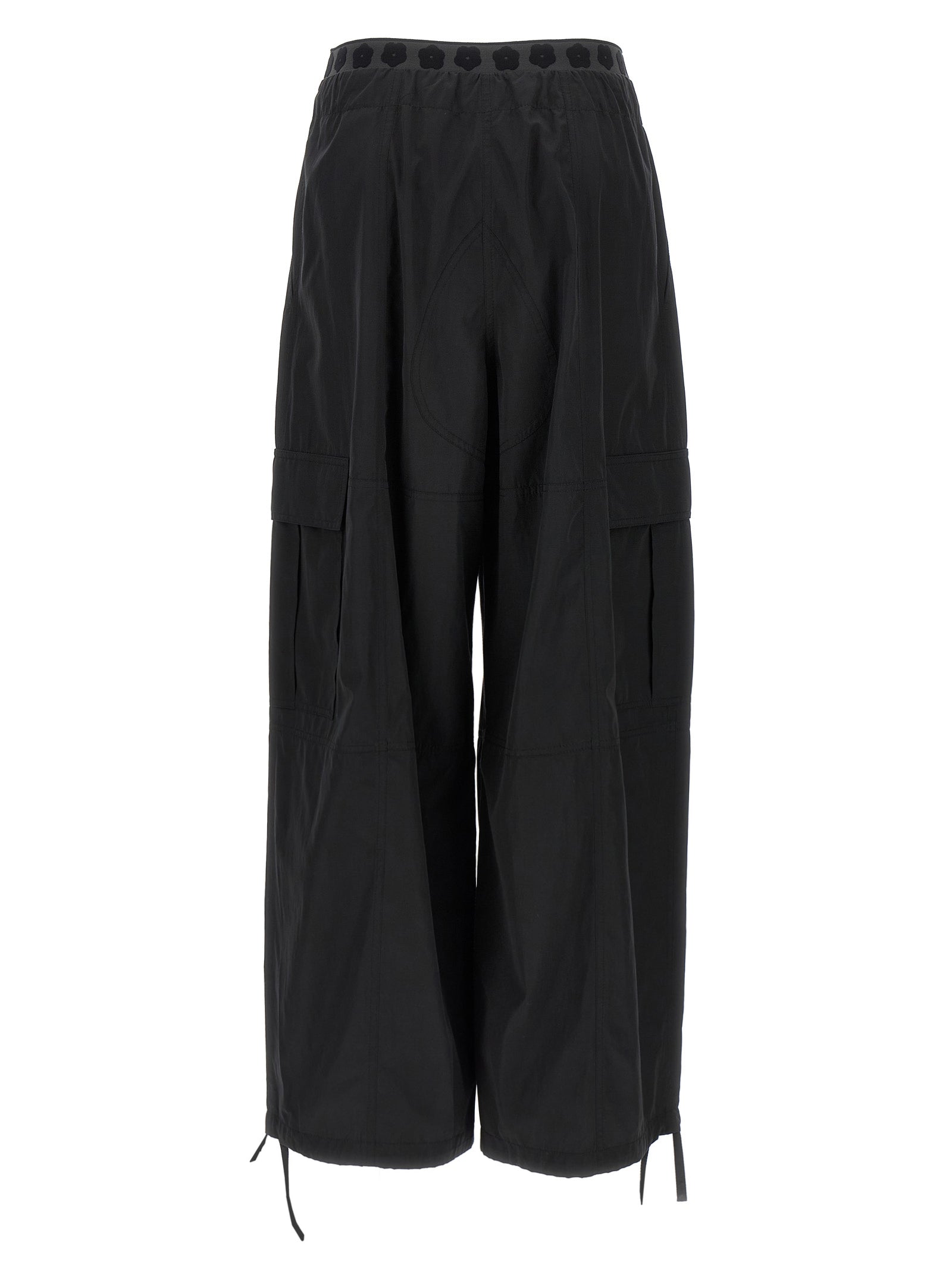 Kenzo Black Polyester Cargo Women's Pants