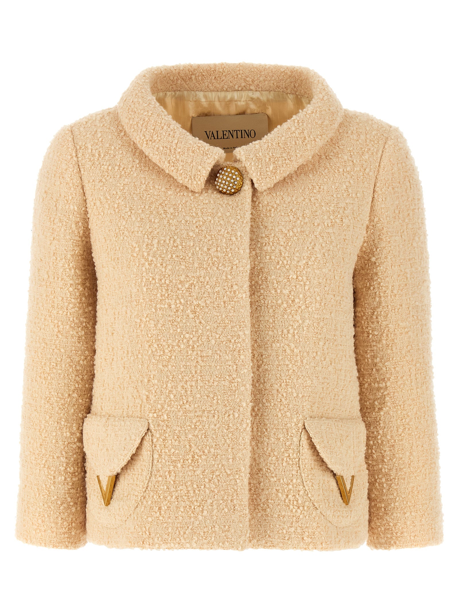 Valentino Garavani White Virgin Wool Women's Blazer