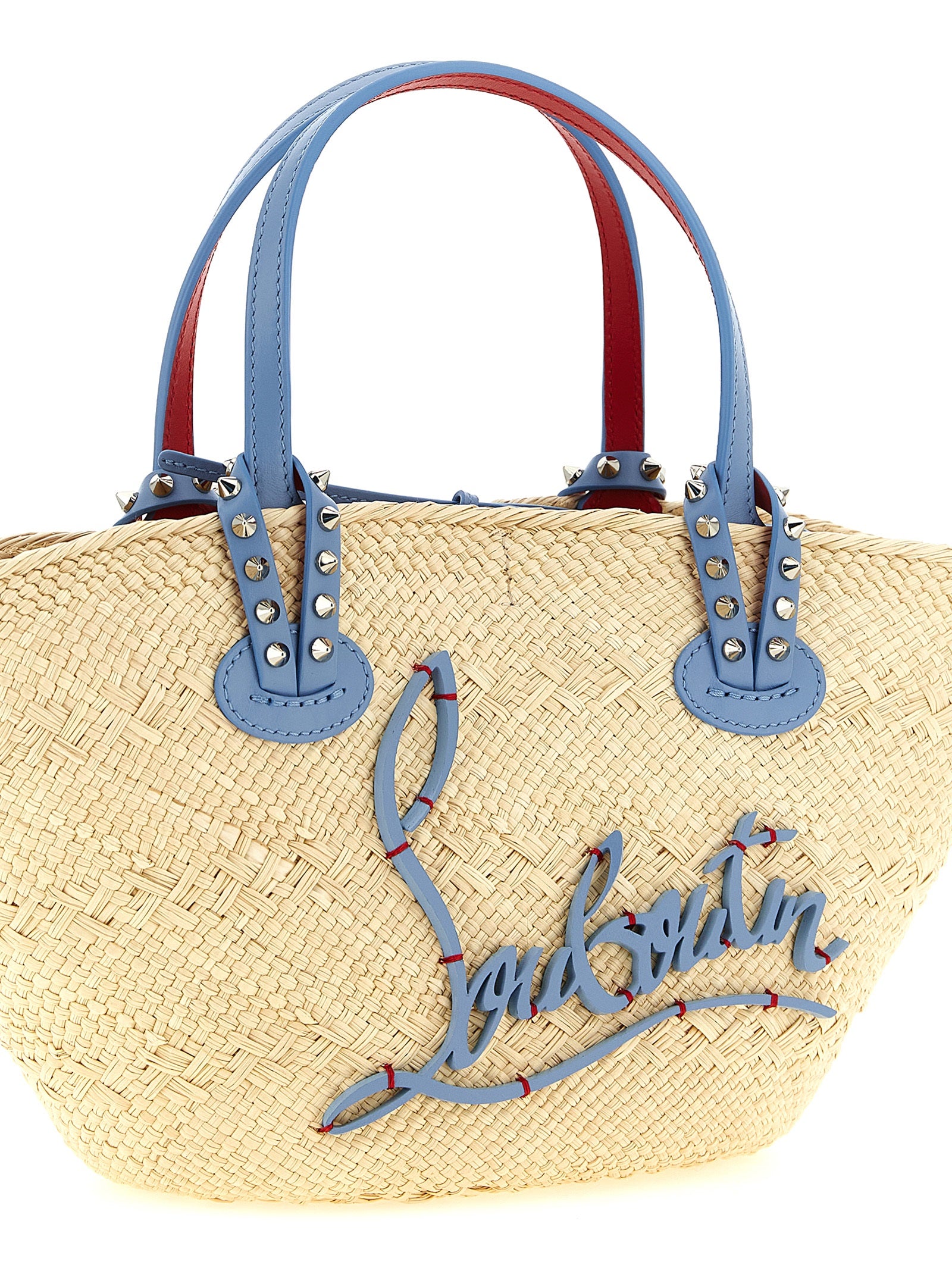 Christian Louboutin Beige Raffia Women's Handbag