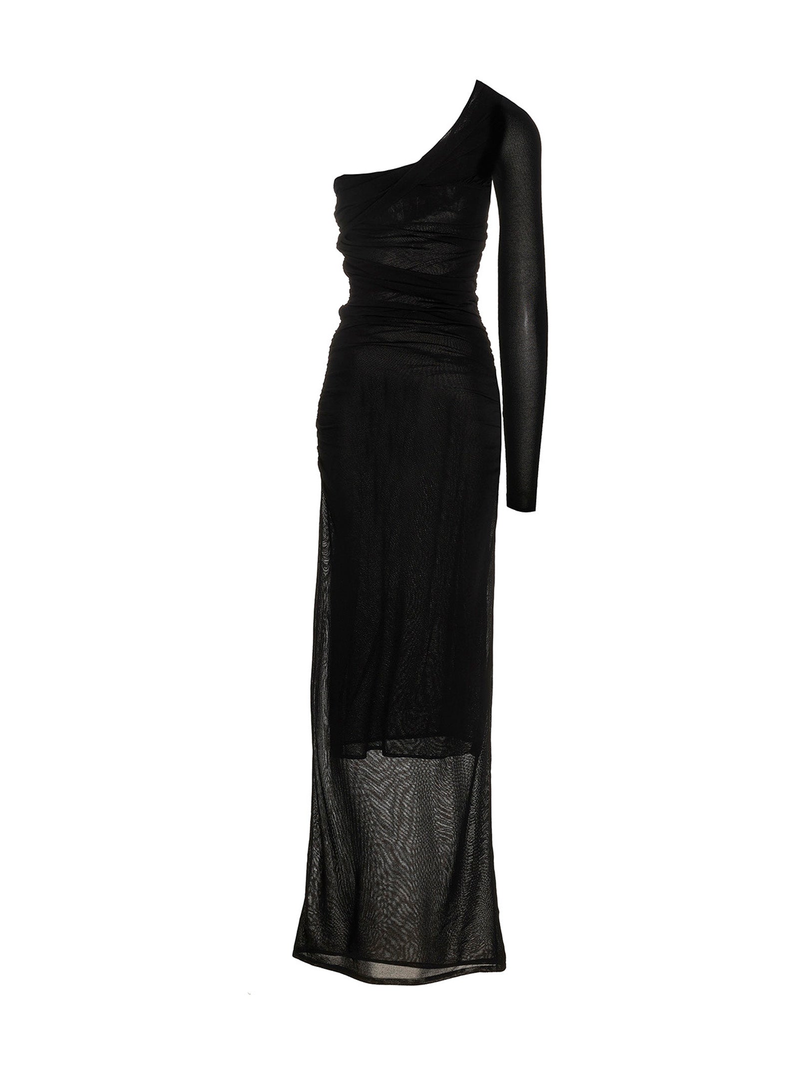 Saint Laurent Black Viscose Long Women's Dress
