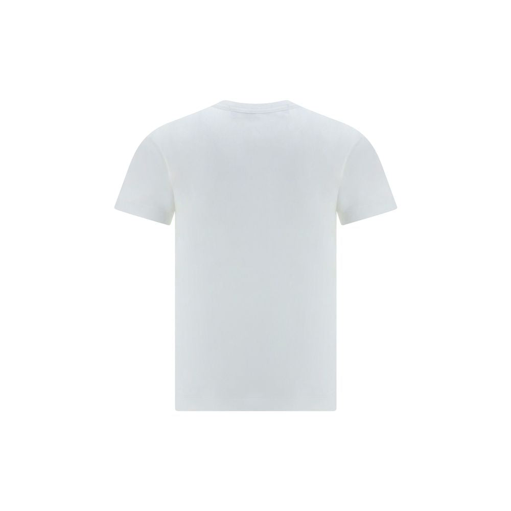 Comme Des Garçons Play White Cotton Men's T-Shirt