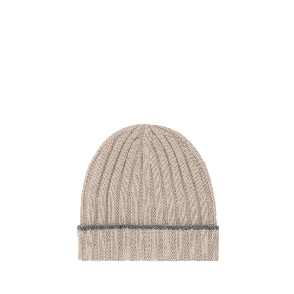Brunello Cucinelli Brown Cashmere Men's Beanie