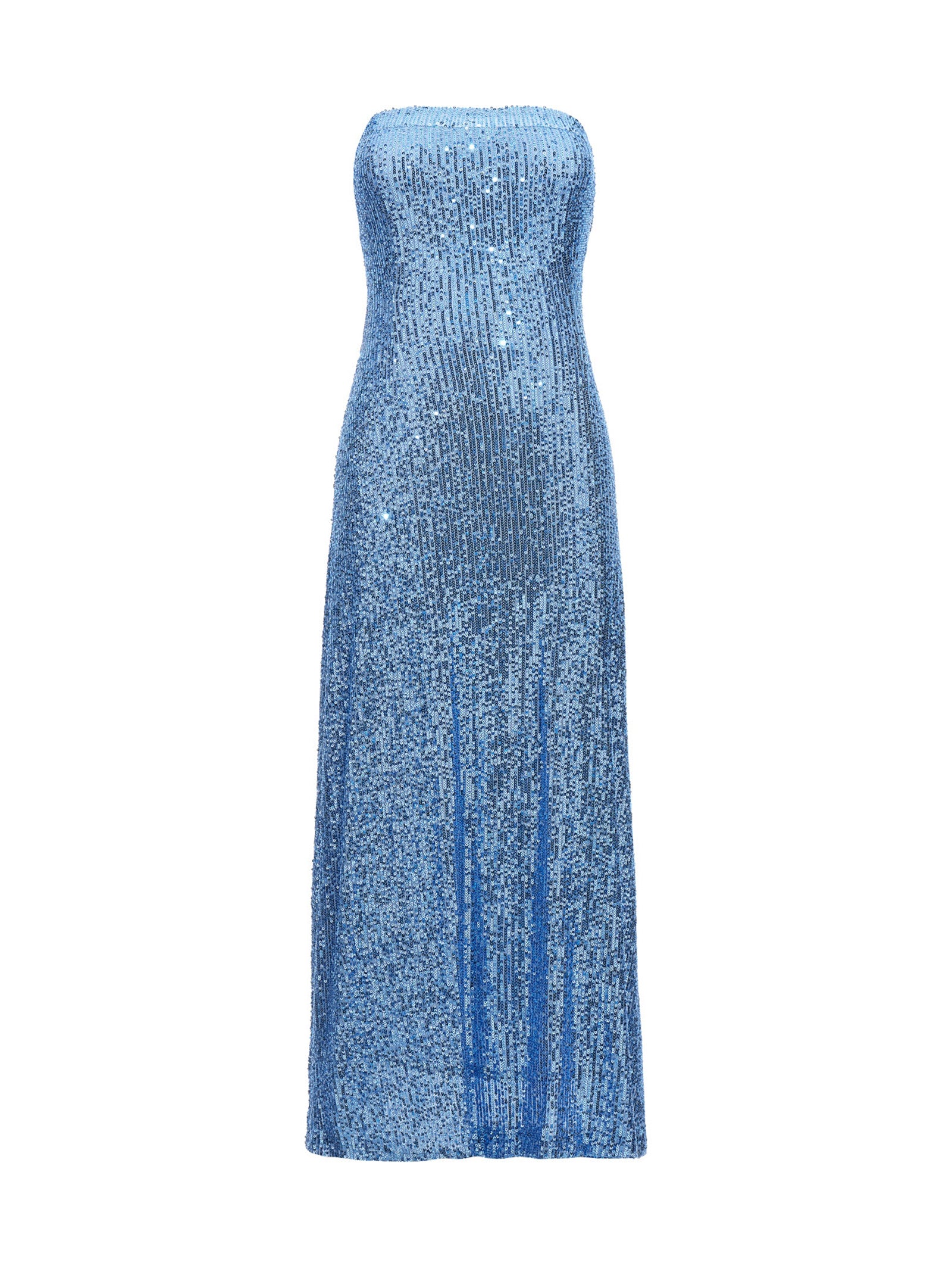 LE TWINS Blue Polyester Long Women's Dress
