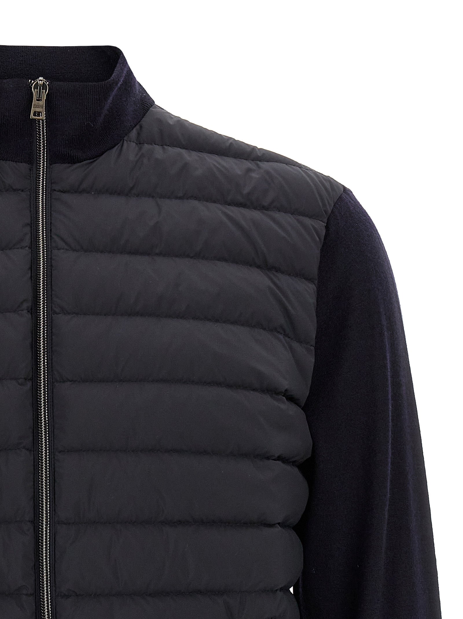 Herno Blue Virgin Wool Men's Cardigan